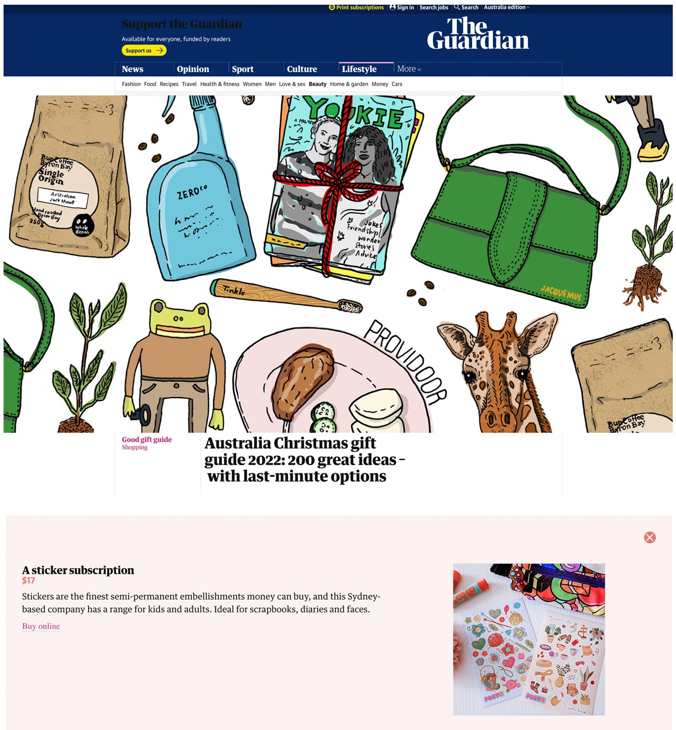 Featured in The Guardian's 2022 Christmas gift guide