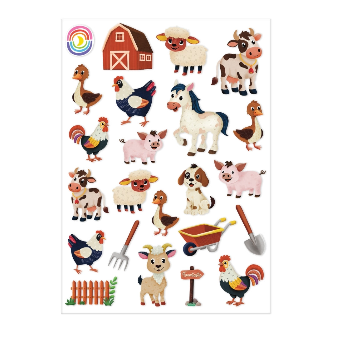 Barnyard Buddies A6 Sticker Sheet