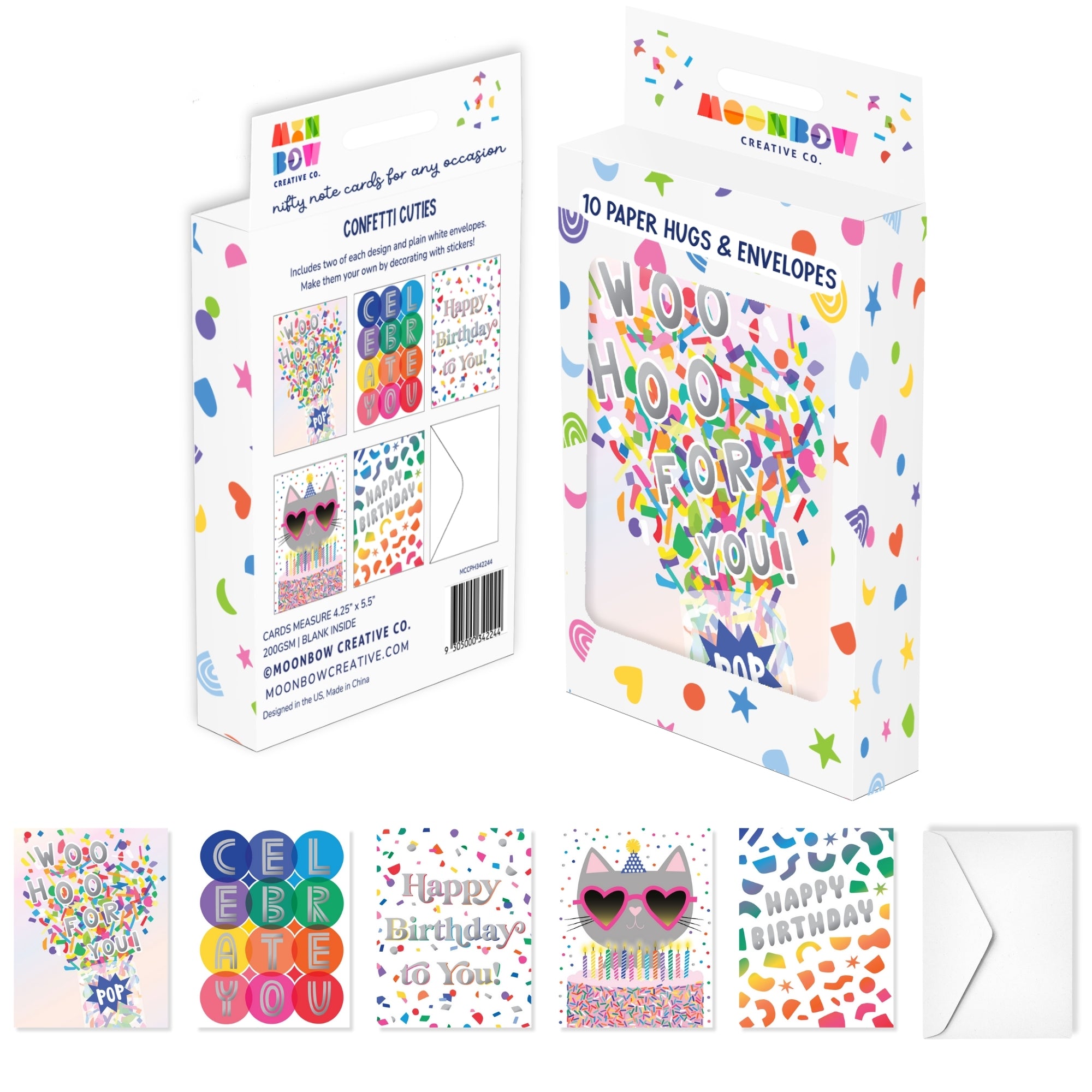 Confetti Cuties Paper Hugs Note Cards