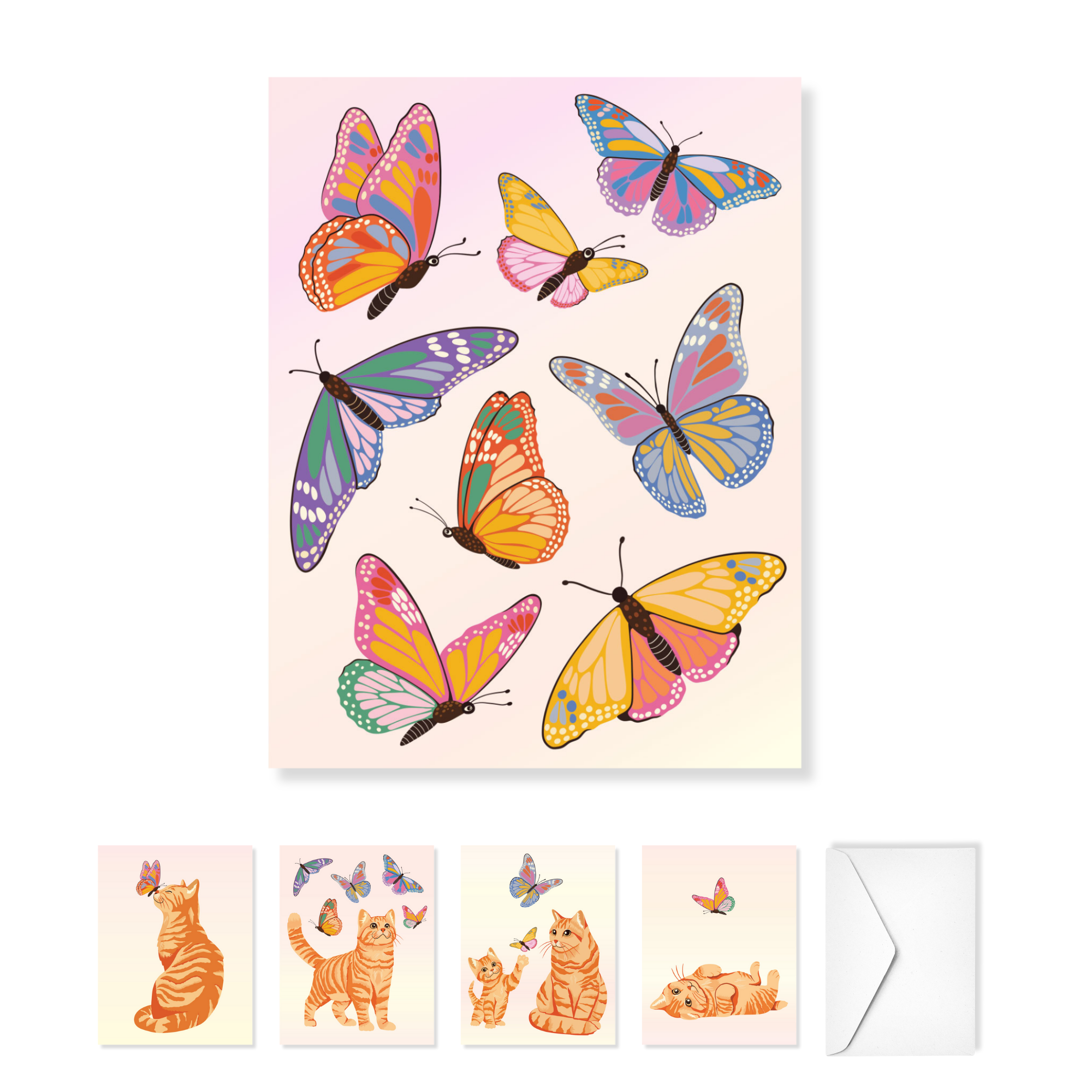 Tabby Greetings Paper Hugs Note Cards