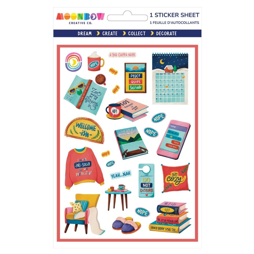 Collectors Edition Introverts Paradise Glossy Sticker Sheet