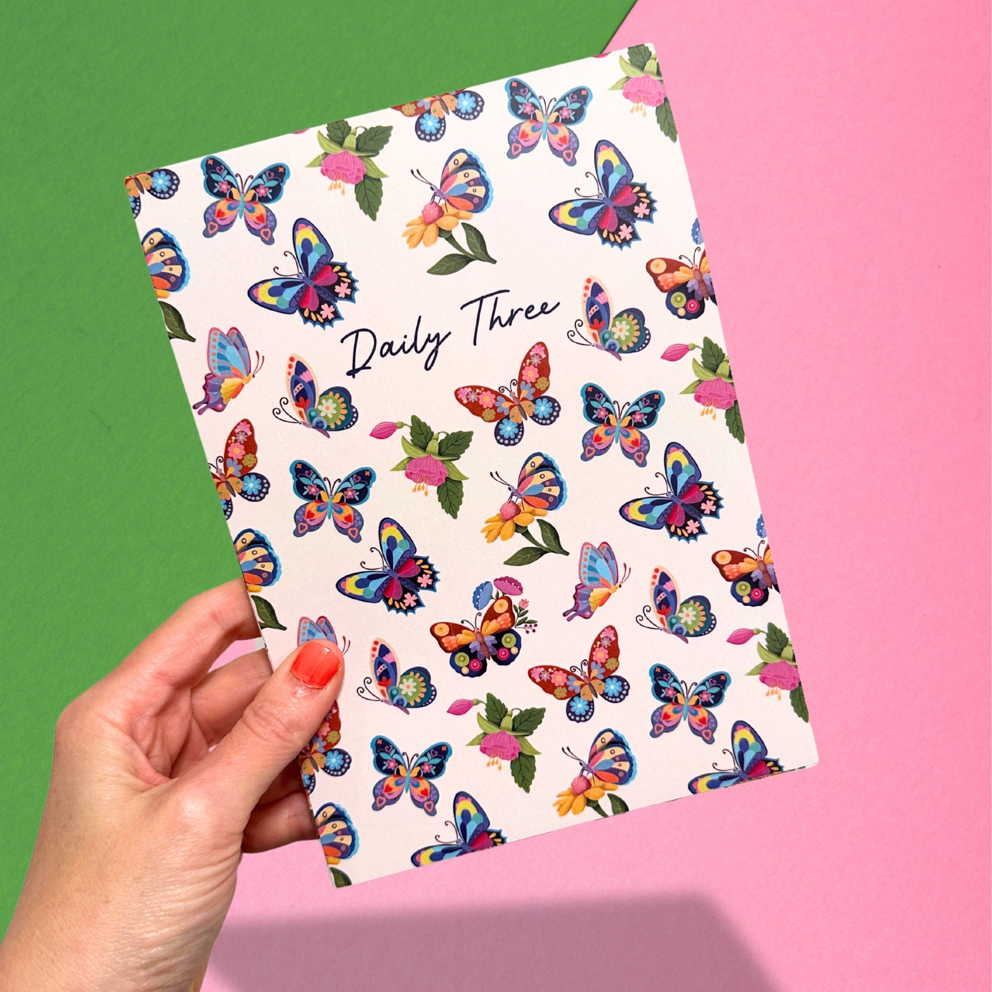 Daily Three A5 Notepad Butterfly Focus Edition