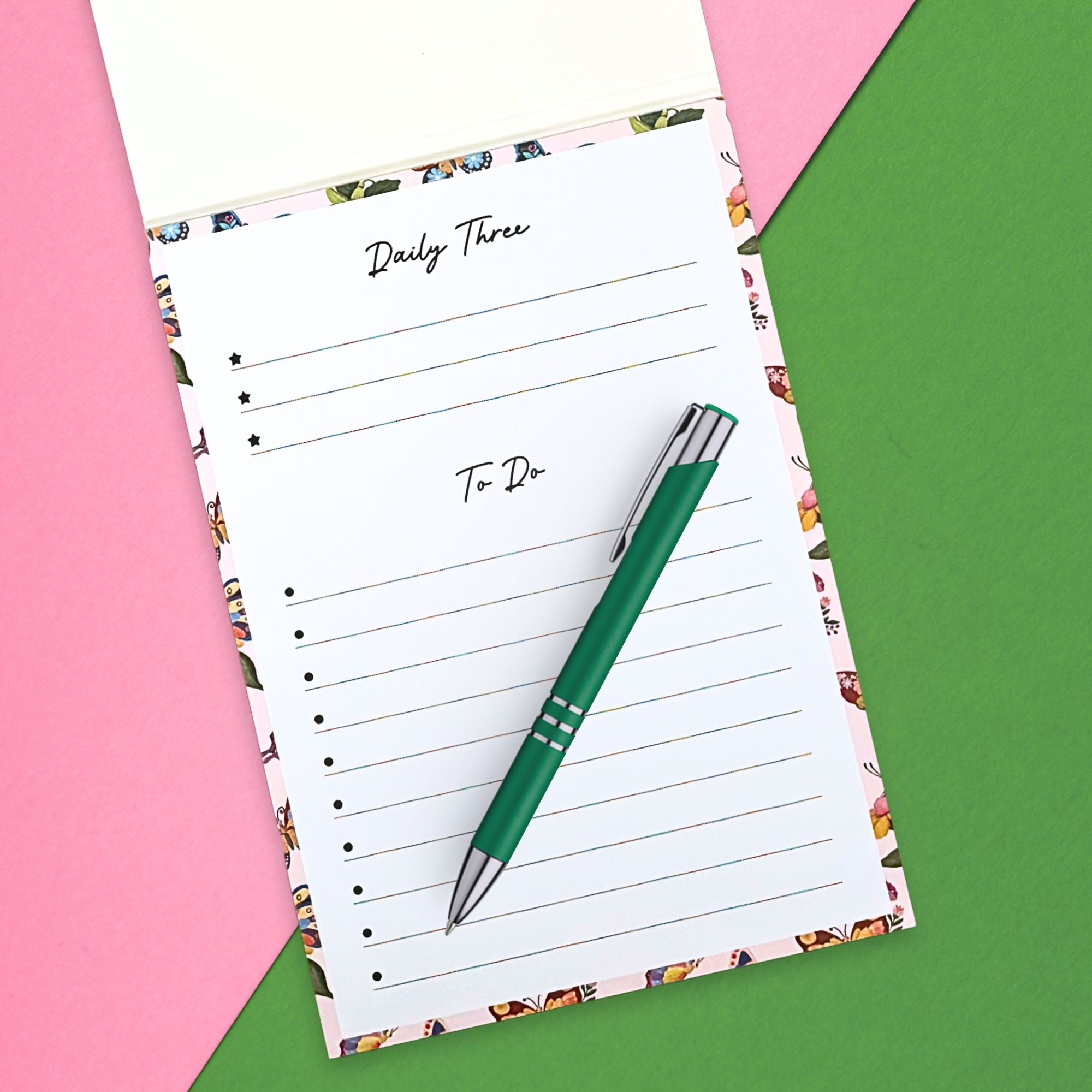 Daily Three A5 Notepad Butterfly Focus Edition