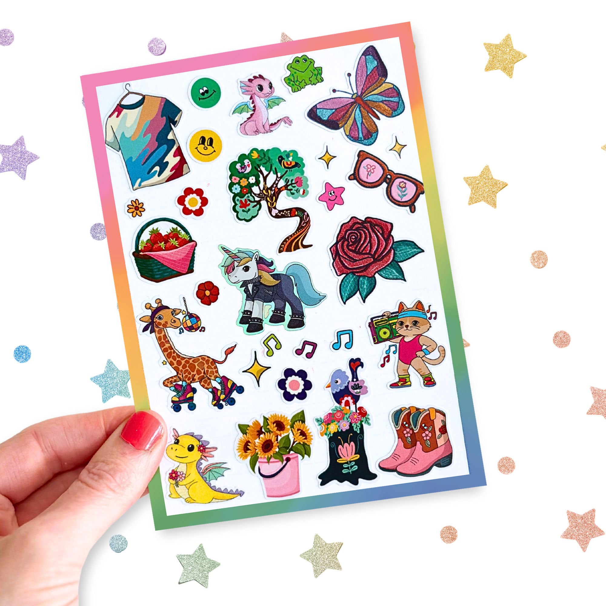 Happy Note A6 Notepad Rainbow Rider Edition