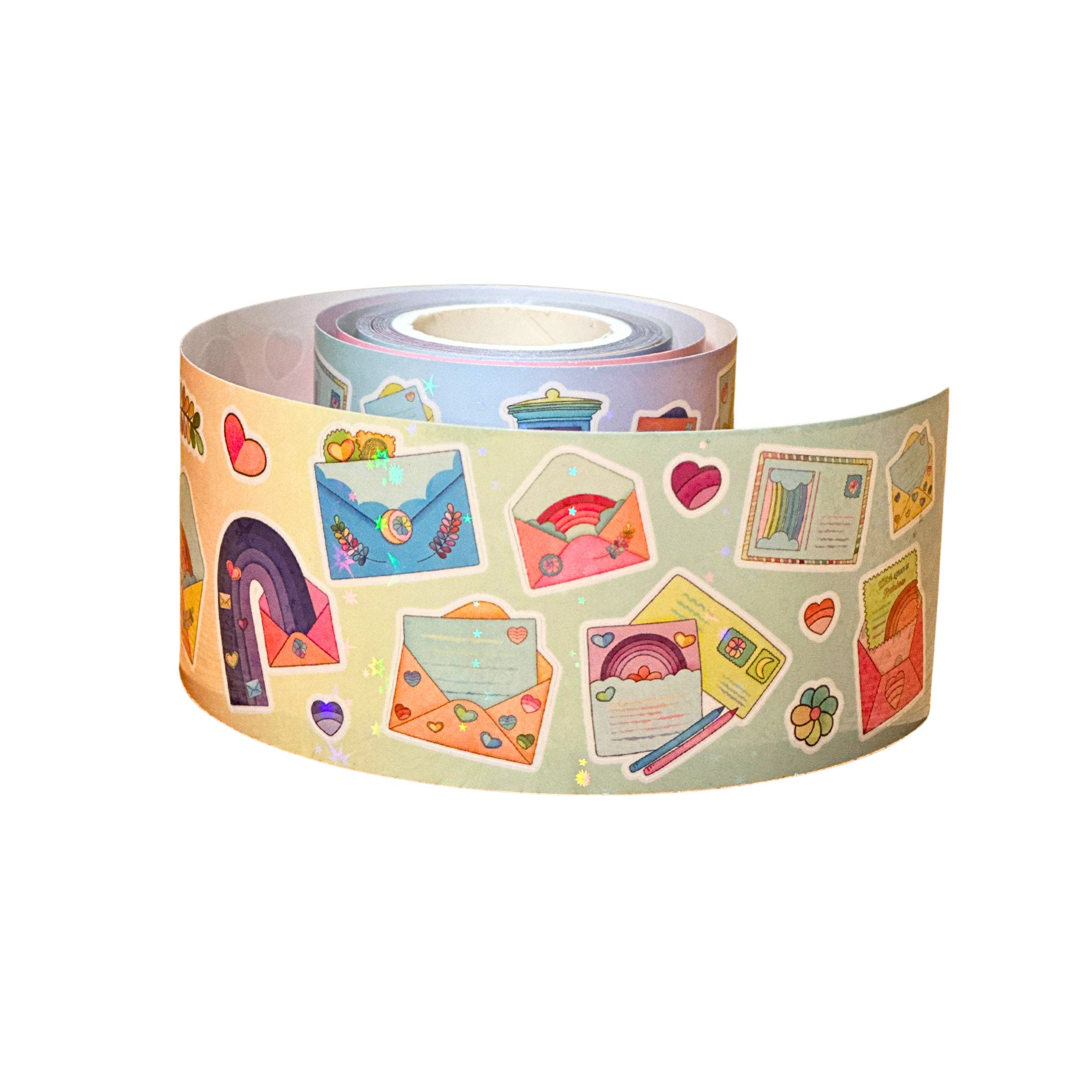 Rainbow Mail Infinity Sticker Roll