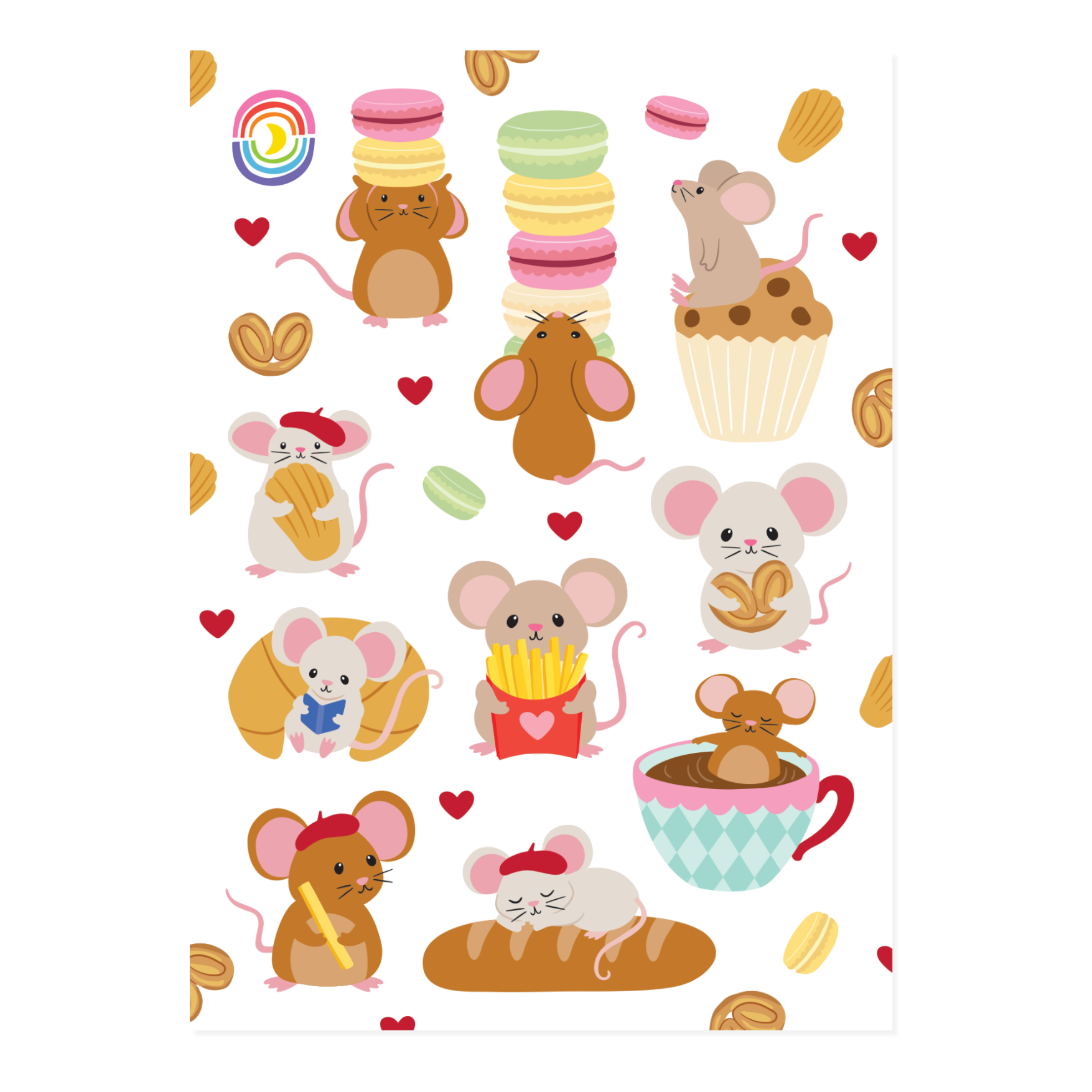 Oui Whisk and Whiskers Sticker Sheet