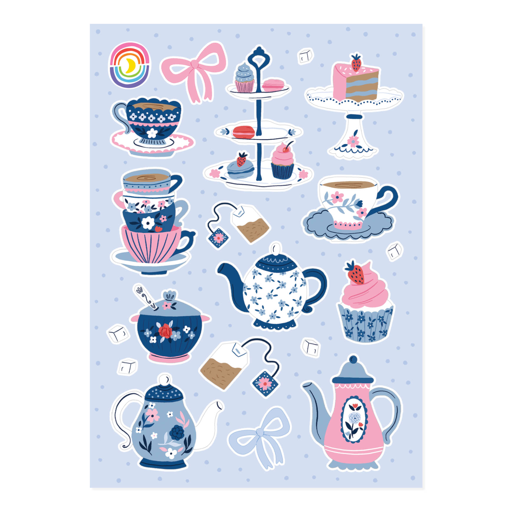 Pinkies Up Sticker Sheet