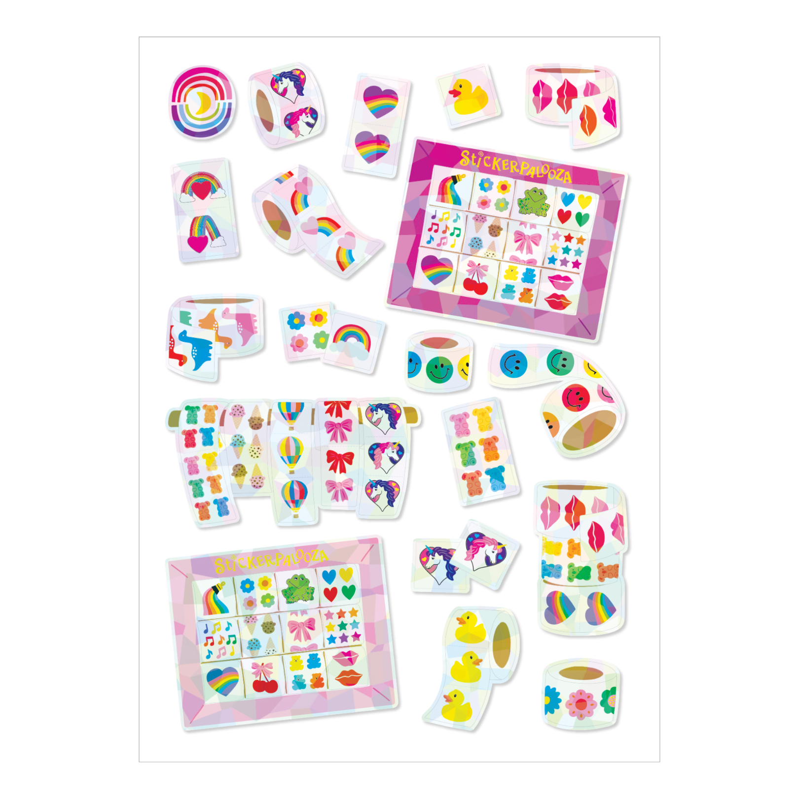 Limited Edition Stickerpalooza! Prismatic Hologram Sticker Sheet