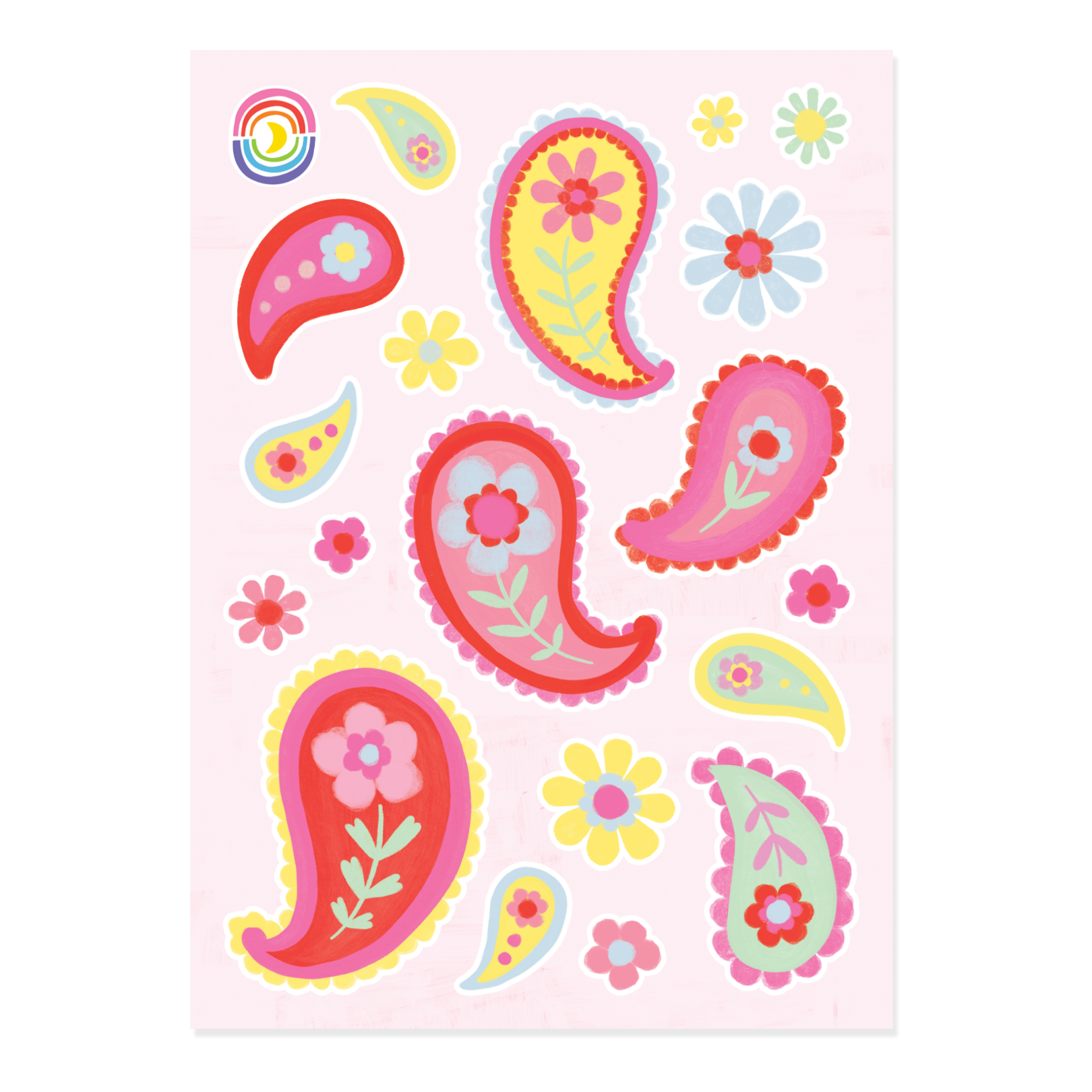 Summer Paisley Sticker Sheet