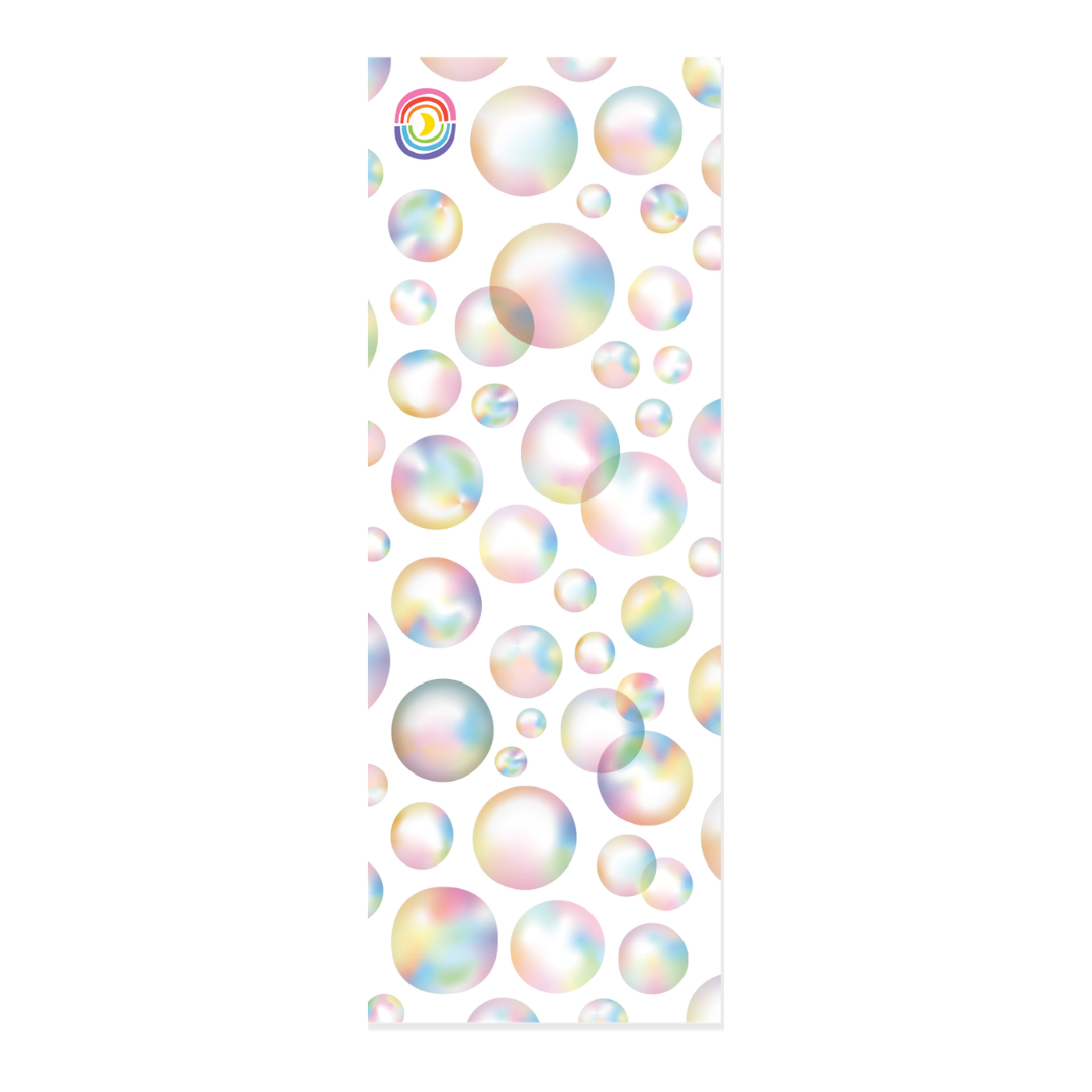 Iridescent Bubbles Hologram Strip Sticker Sheet