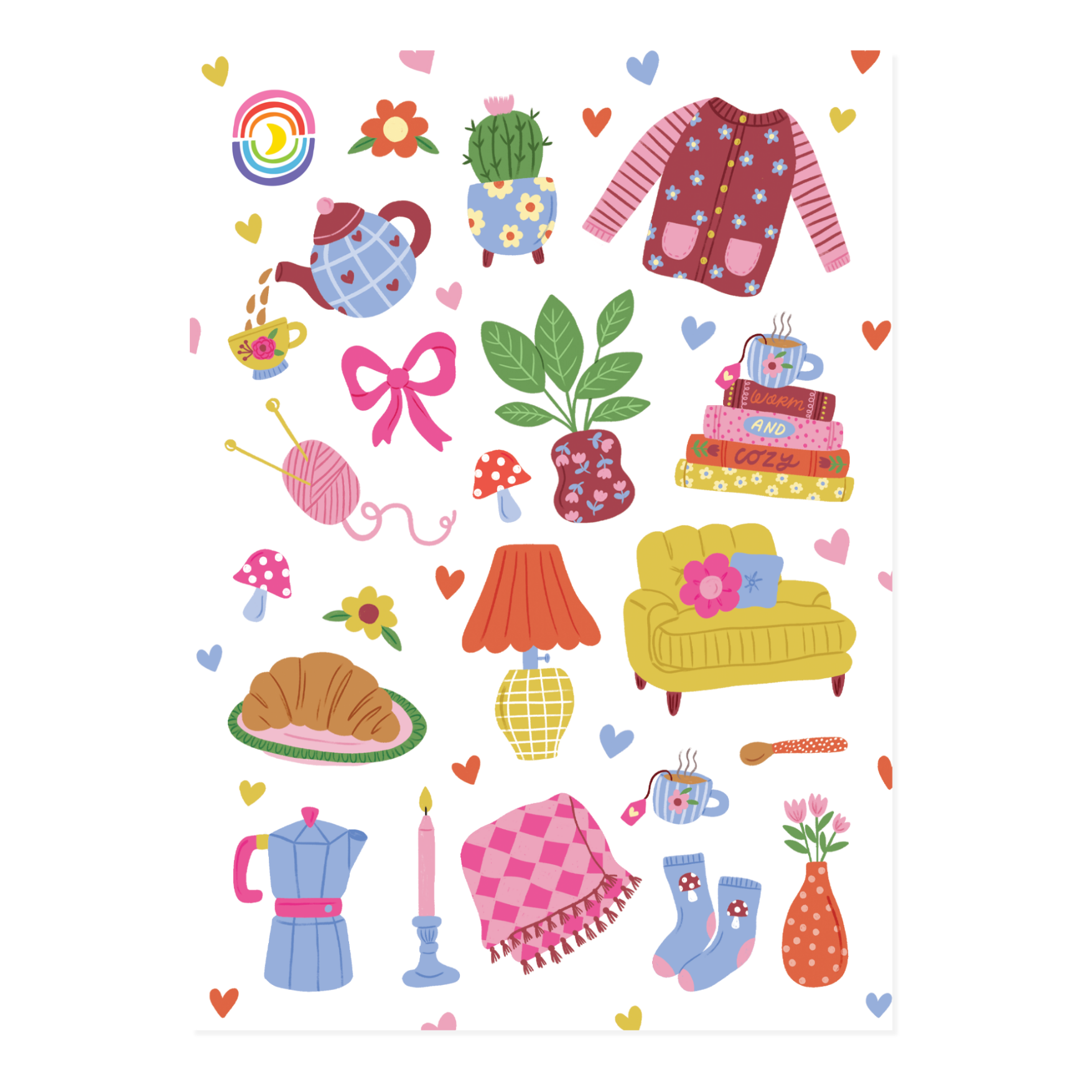 Cosy Happy Home Sticker Sheet