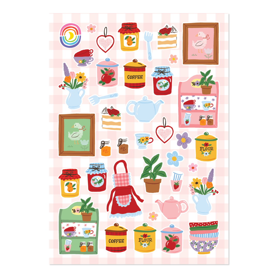 Cottage Kitchen Sticker Sheet