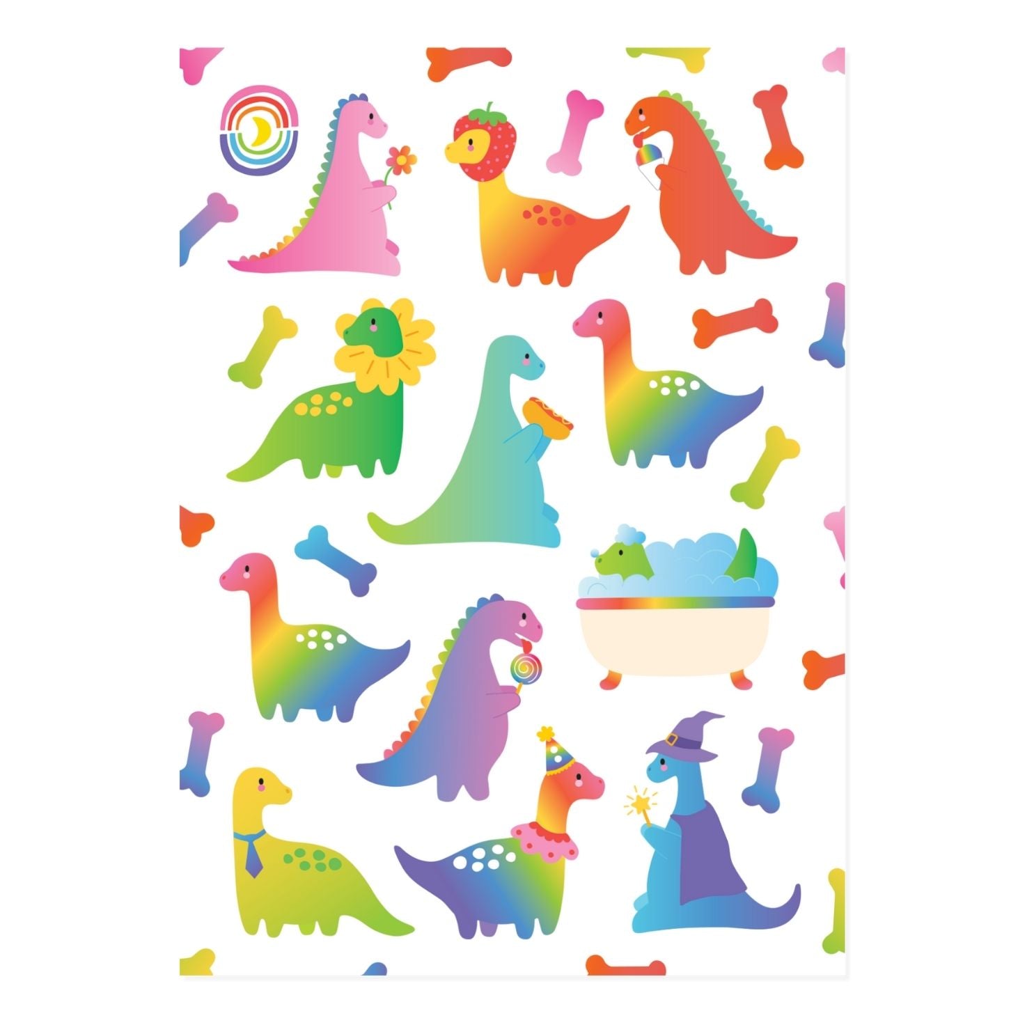 Dinos Daily Life Sticker Sheet