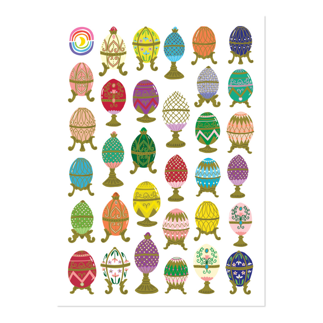 Fabergé Eggs Sticker Sheet