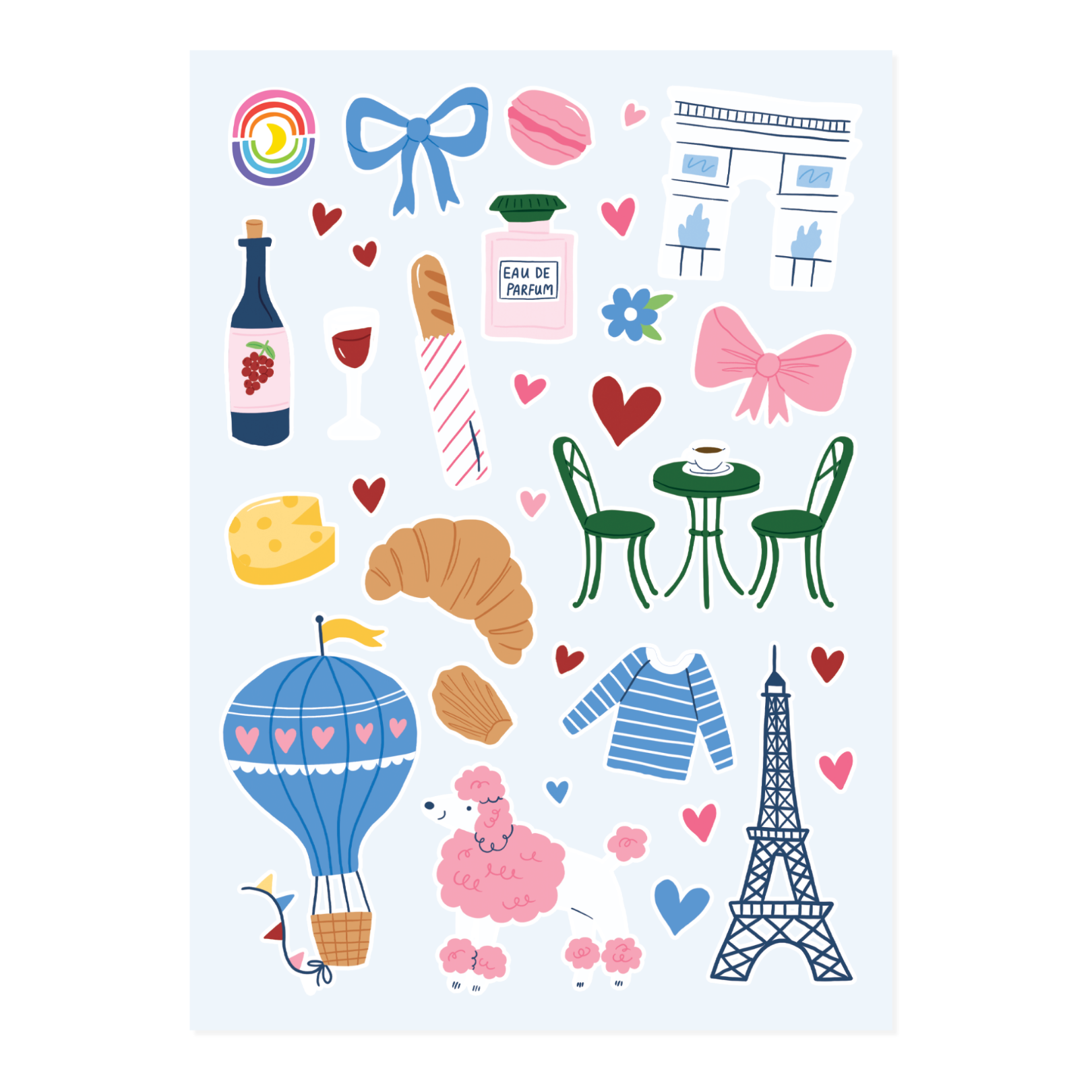 Paris Days Sticker Sheet