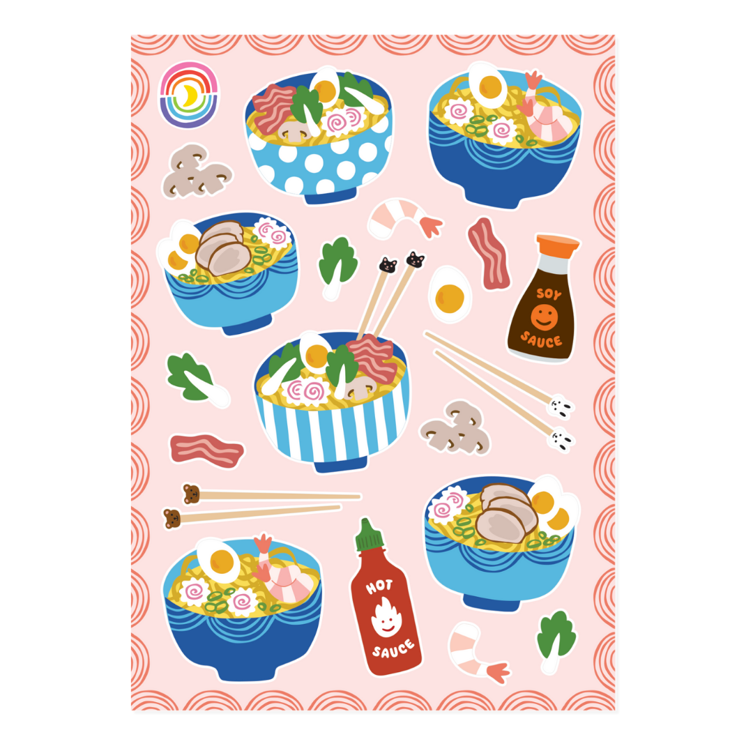 Ramen Around Sticker Sheet
