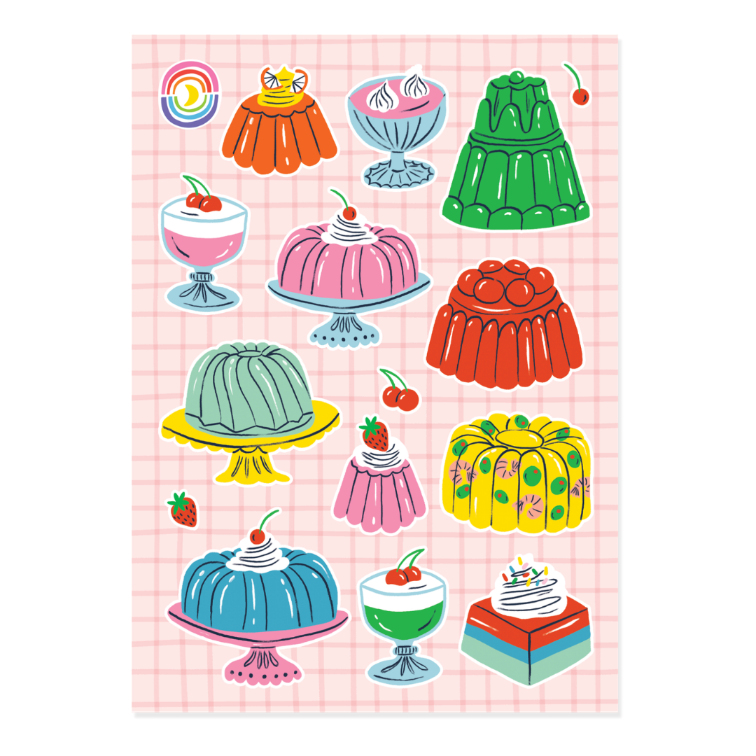 Retro Jelly Sticker Sheet