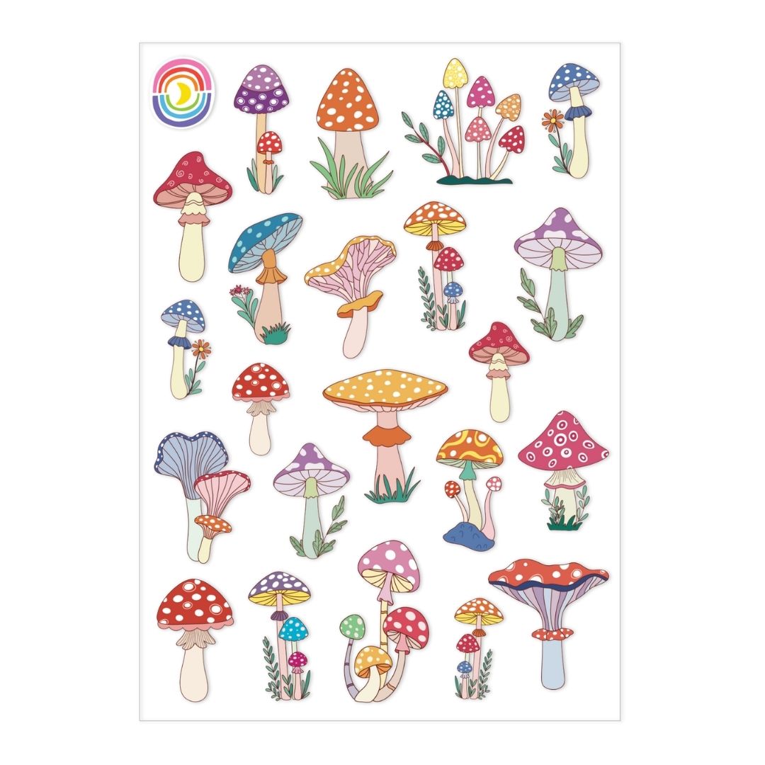 Shroom Bloom A6 Hologram Sticker Sheet