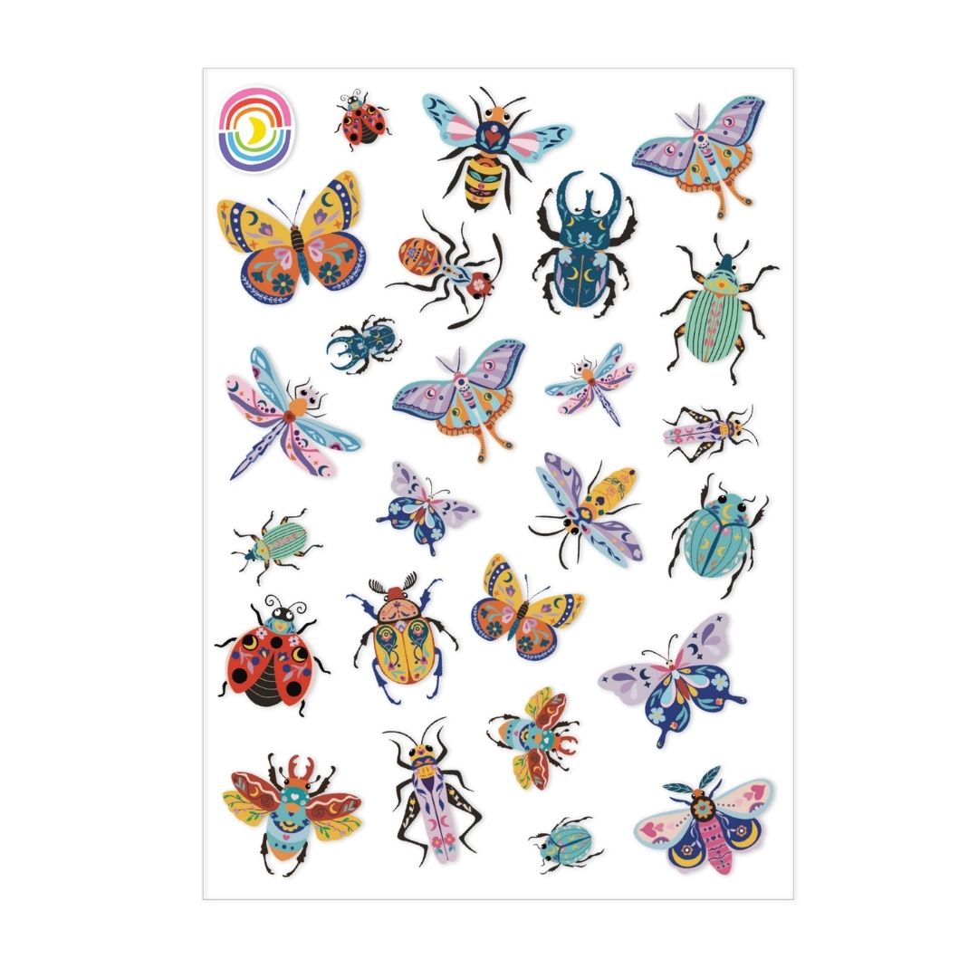 Stellar Insects A6 Sticker Sheet