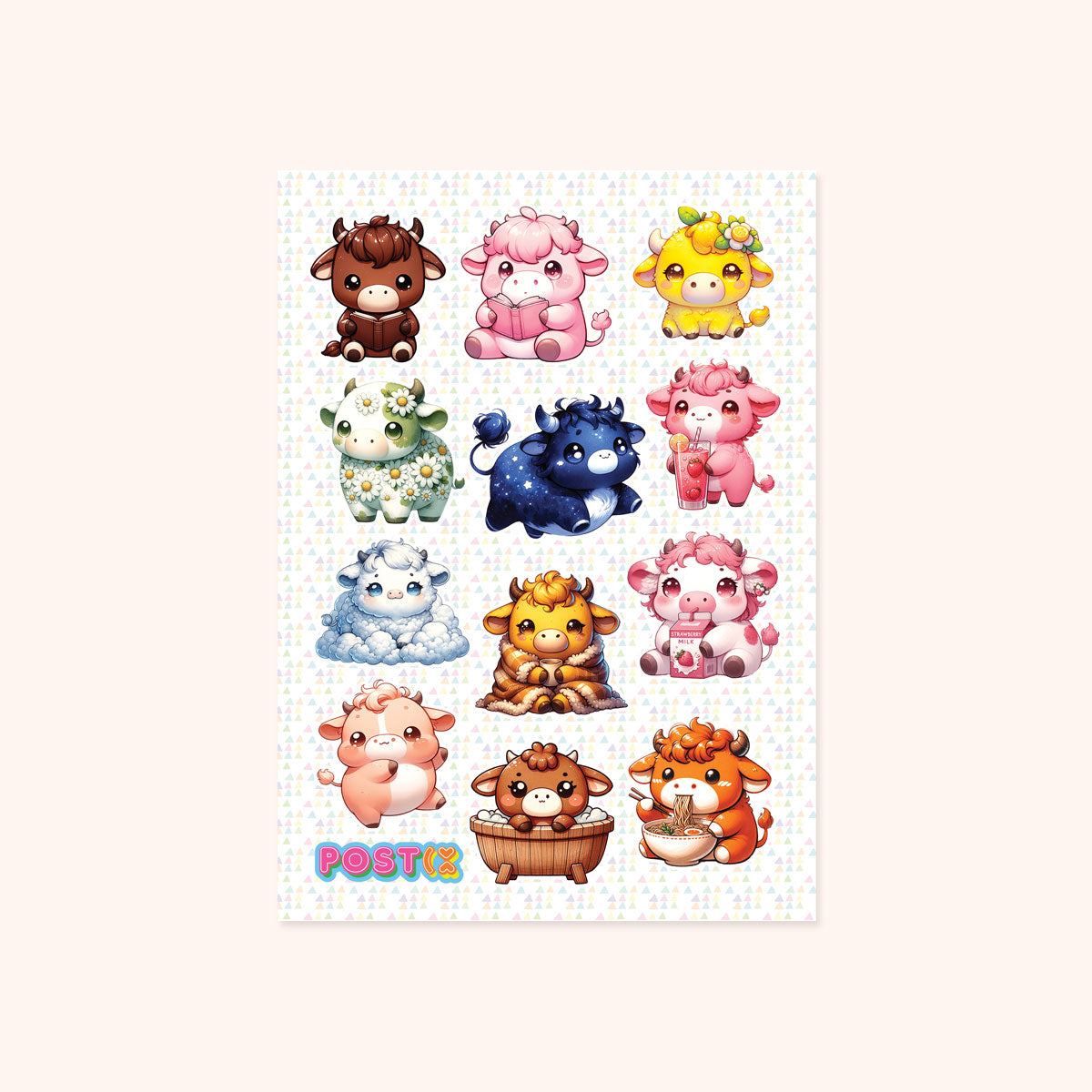 Cow Mooments A6 Sticker Sheet