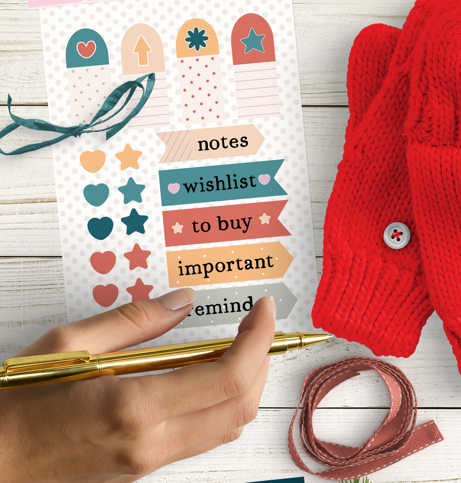 Christmas Plans Mini Sticker Sheet