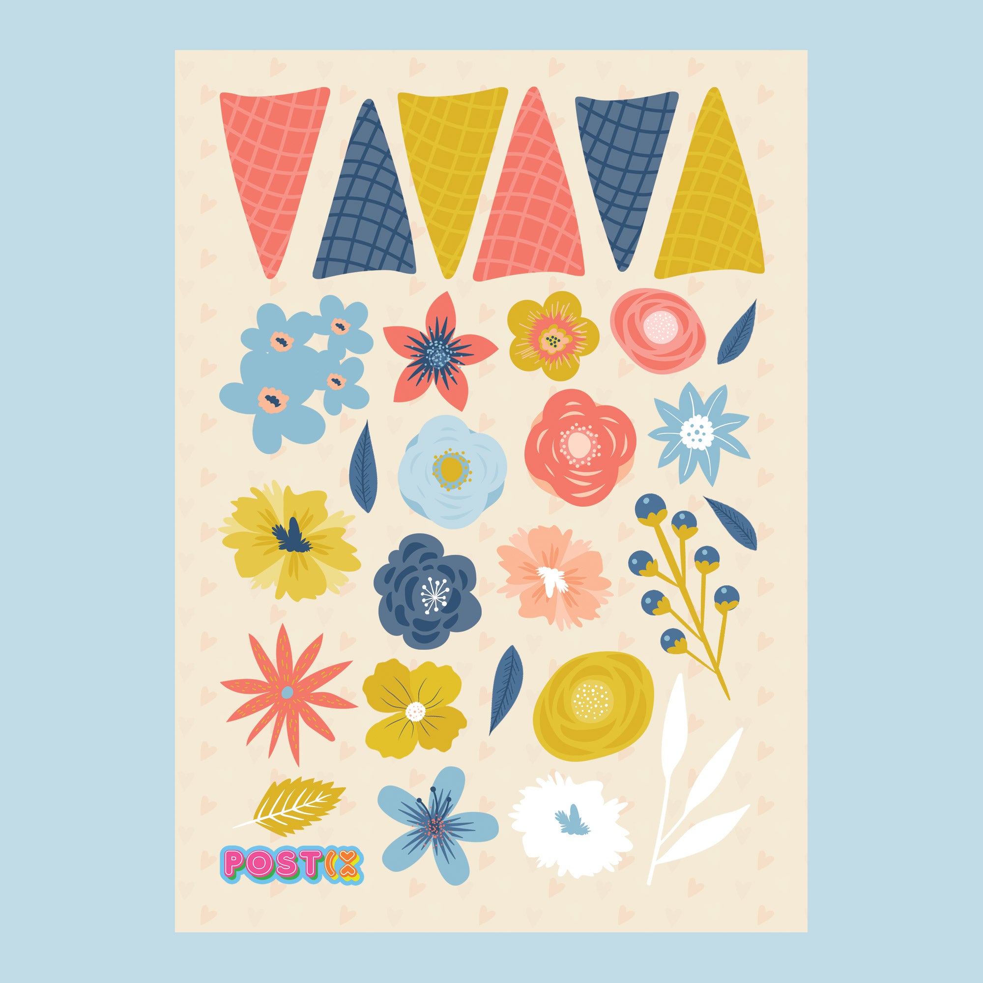 Floral Ice Cream Builder Sticker Sheet