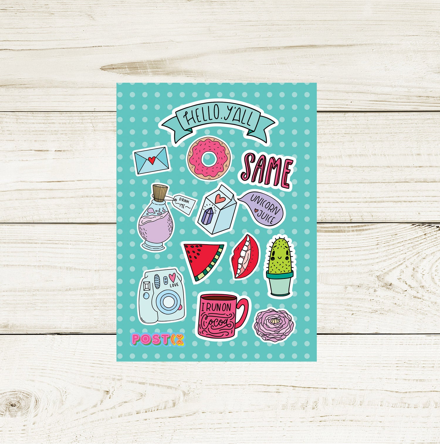Hello Y'all Mini Sticker Sheet