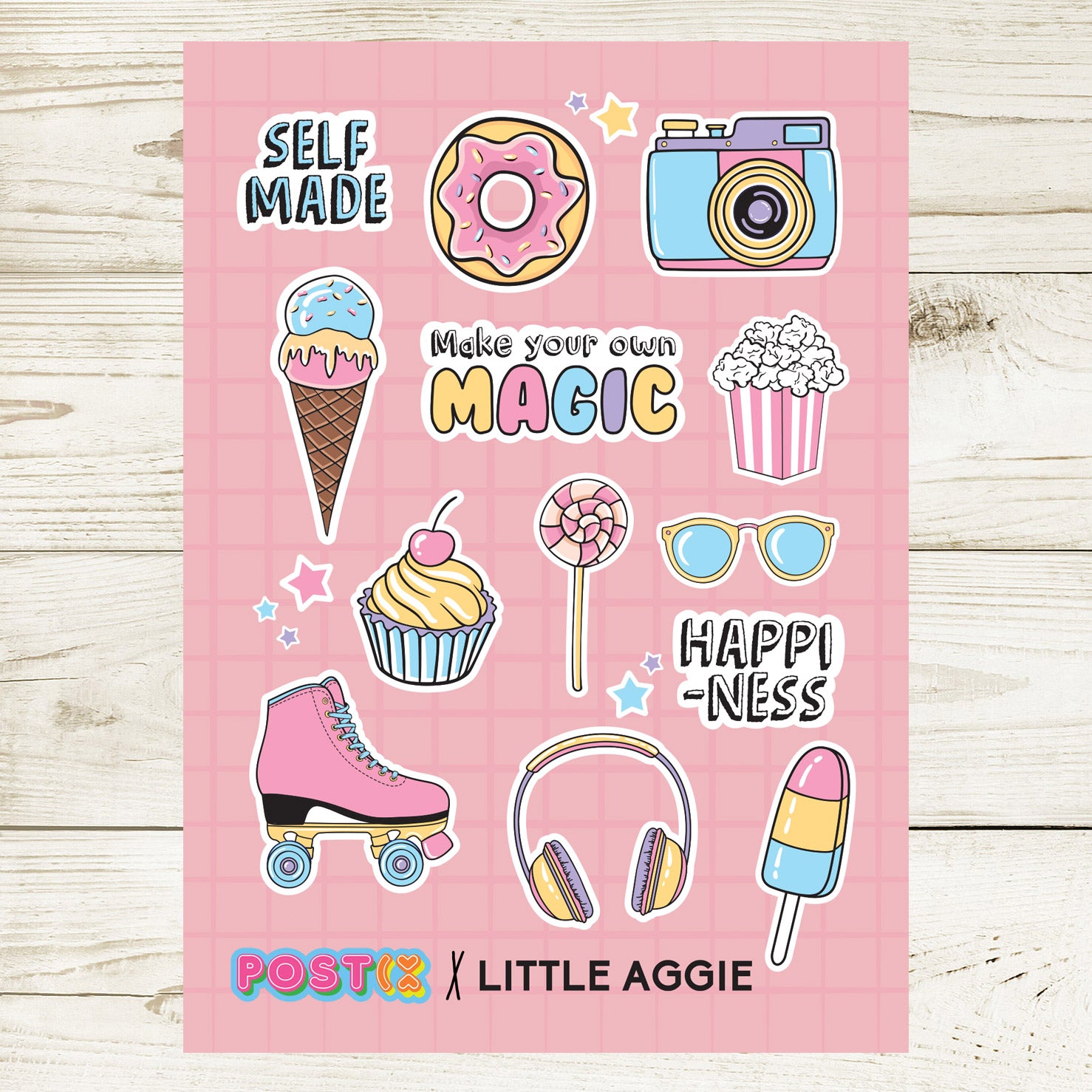 Little Aggie Diary x Postix A6 Sticker Sheets
