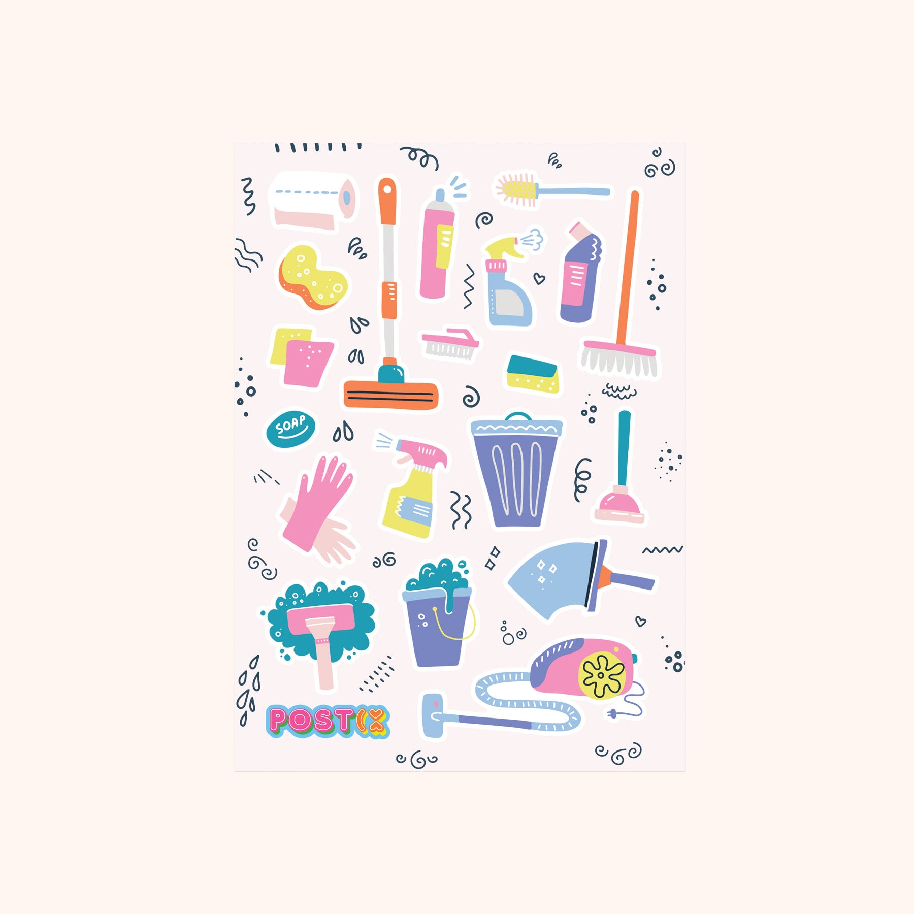 So Fresh So Clean A6 Sticker Sheet