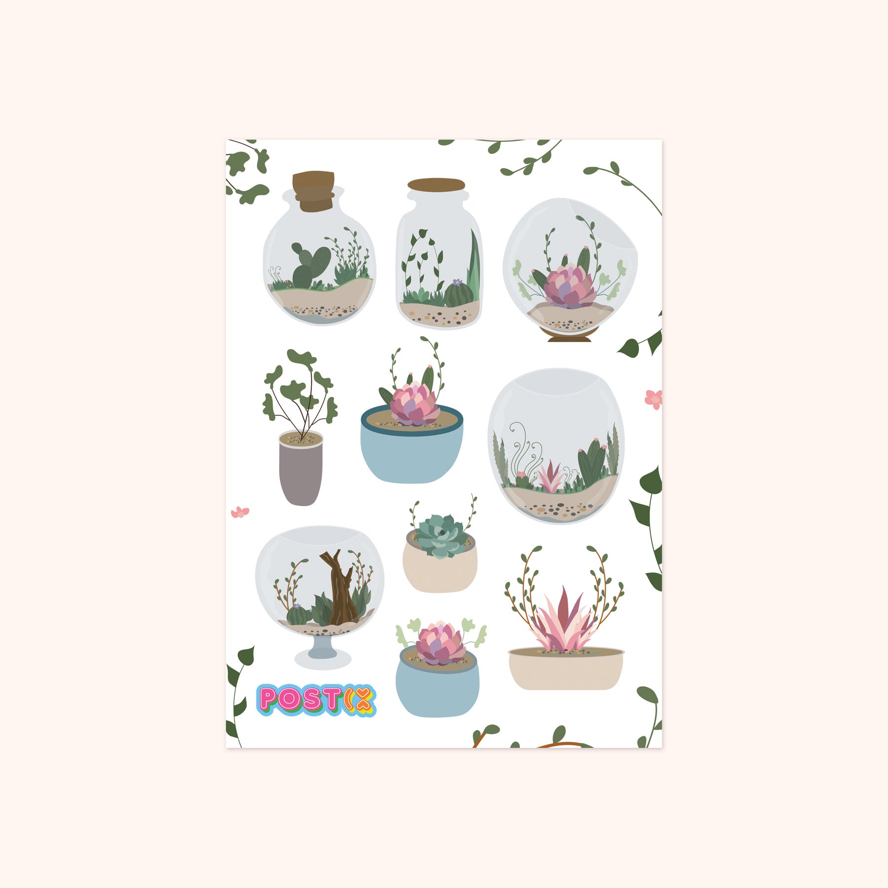 Sweet Succulents Sticker Sheet