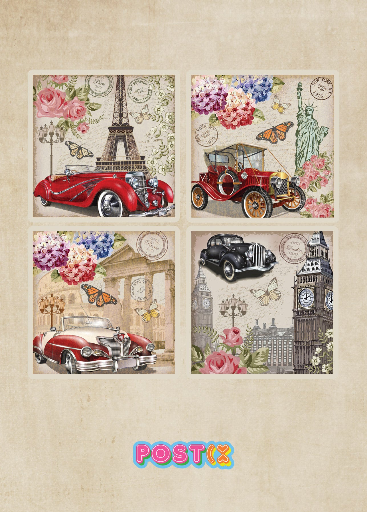 Vintage Road Trip Sticker Sheet
