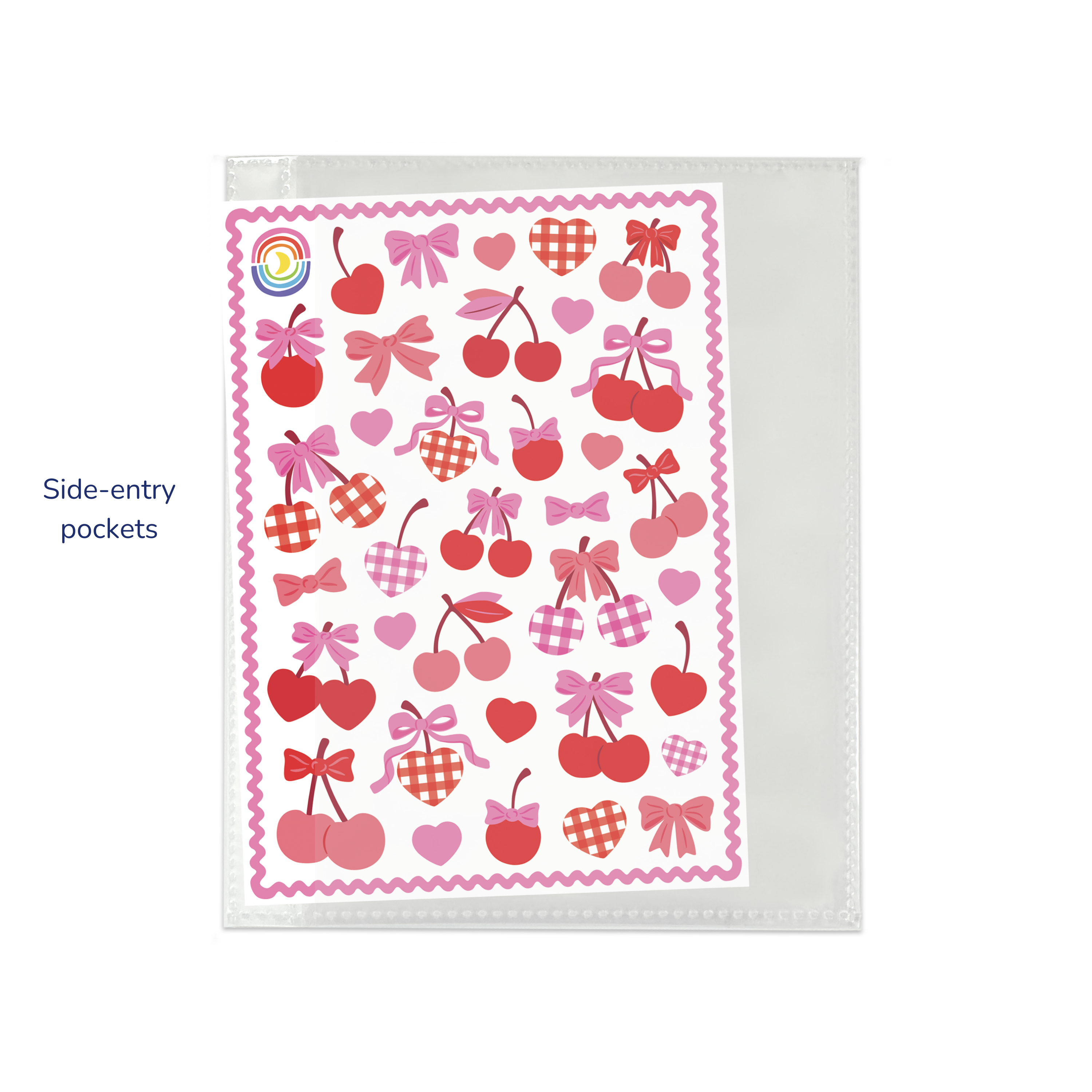 Sticker Organizing Folder Confetti White Moon