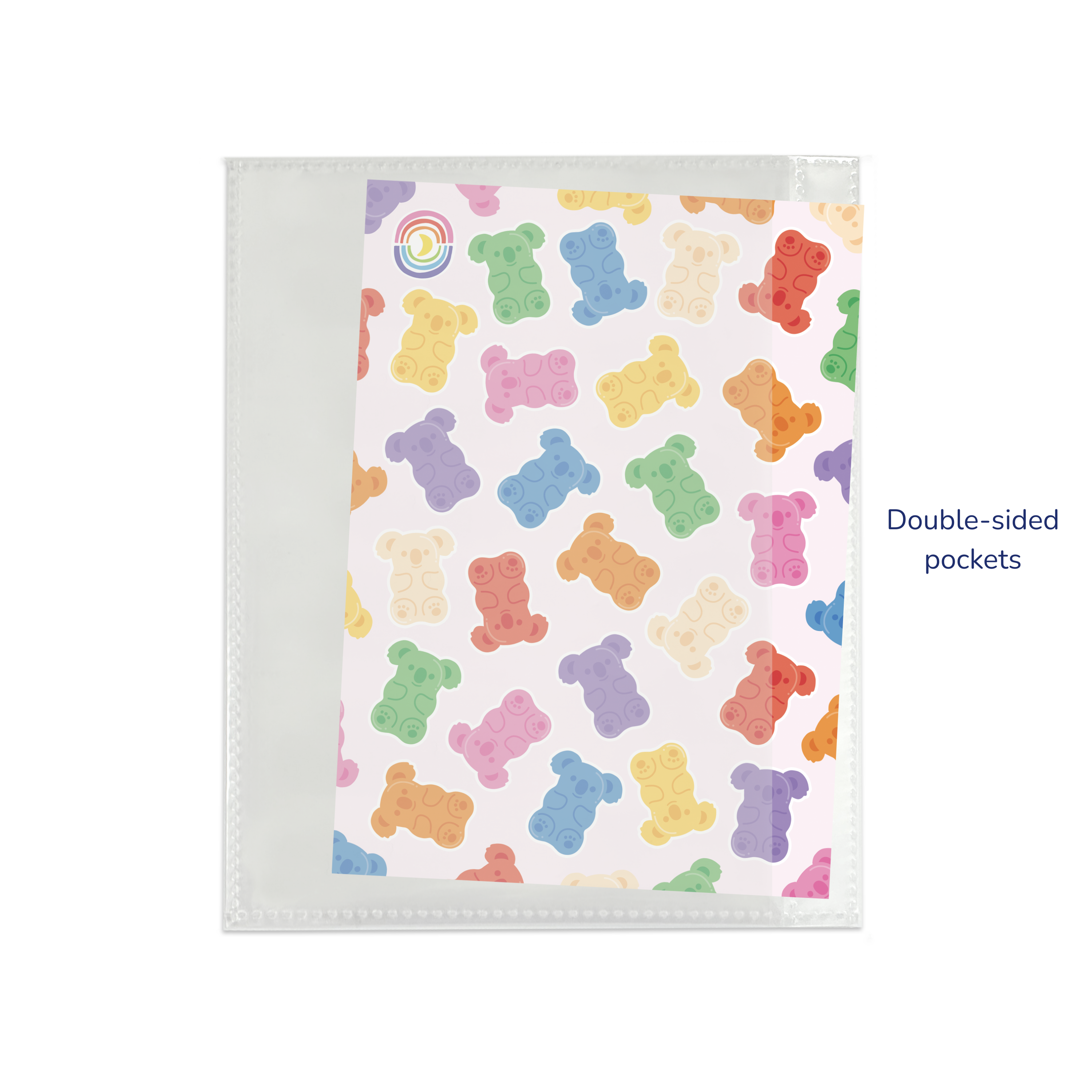 Sticker Organizing Folder Confetti Blue Moon