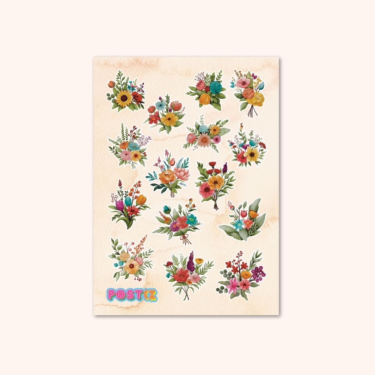 Buy Yourself Flowers A6 Sticker Sheet