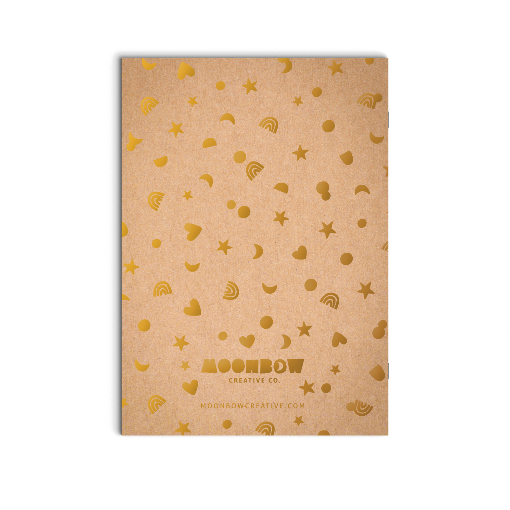 Dot Grid Notebook Gold Confetti