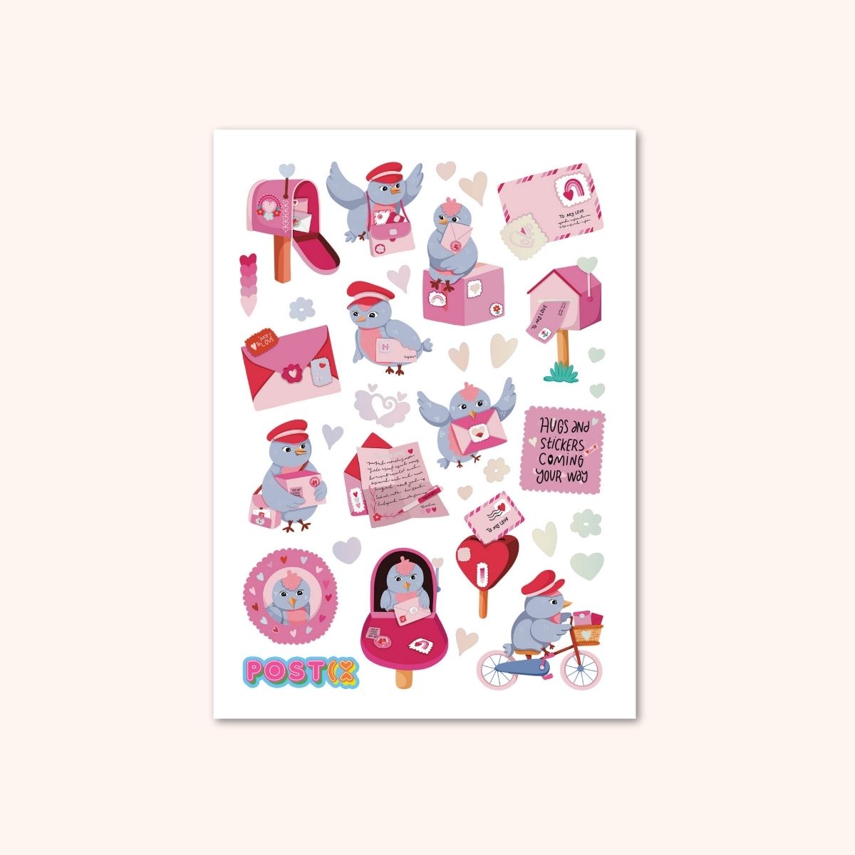 Sweet Tweets Silver Foil Sticker Sheet