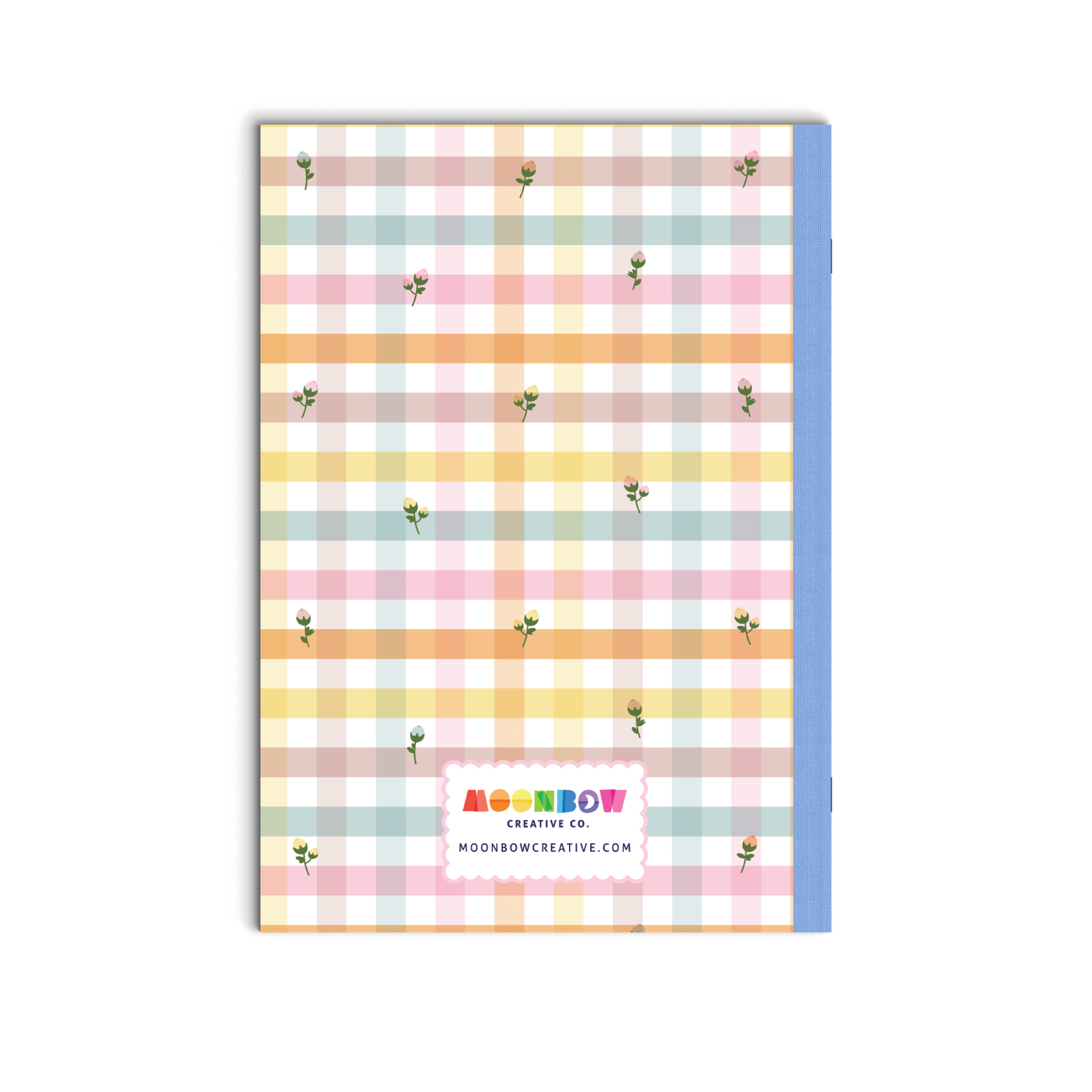 Dot Grid Notebook Dainty Flower Gingham
