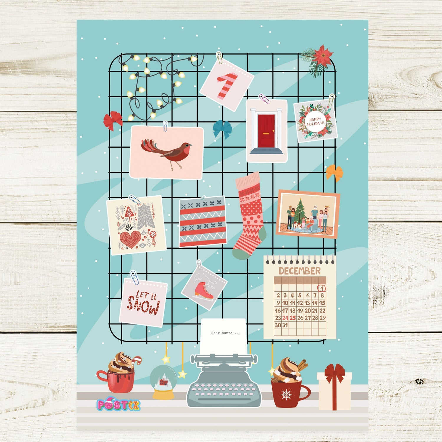 Christmas Desk Sticker Sheet