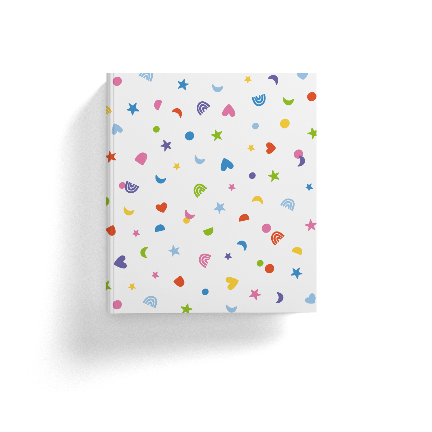 Sticker Organizing Folder Confetti White Moon