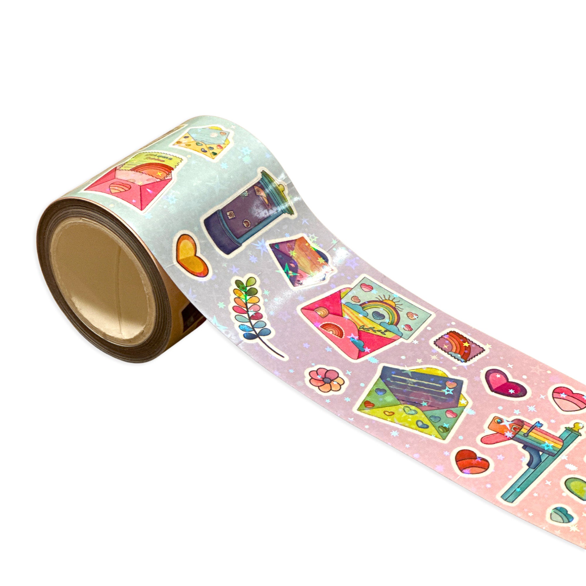 Rainbow Mail Infinity Sticker Roll