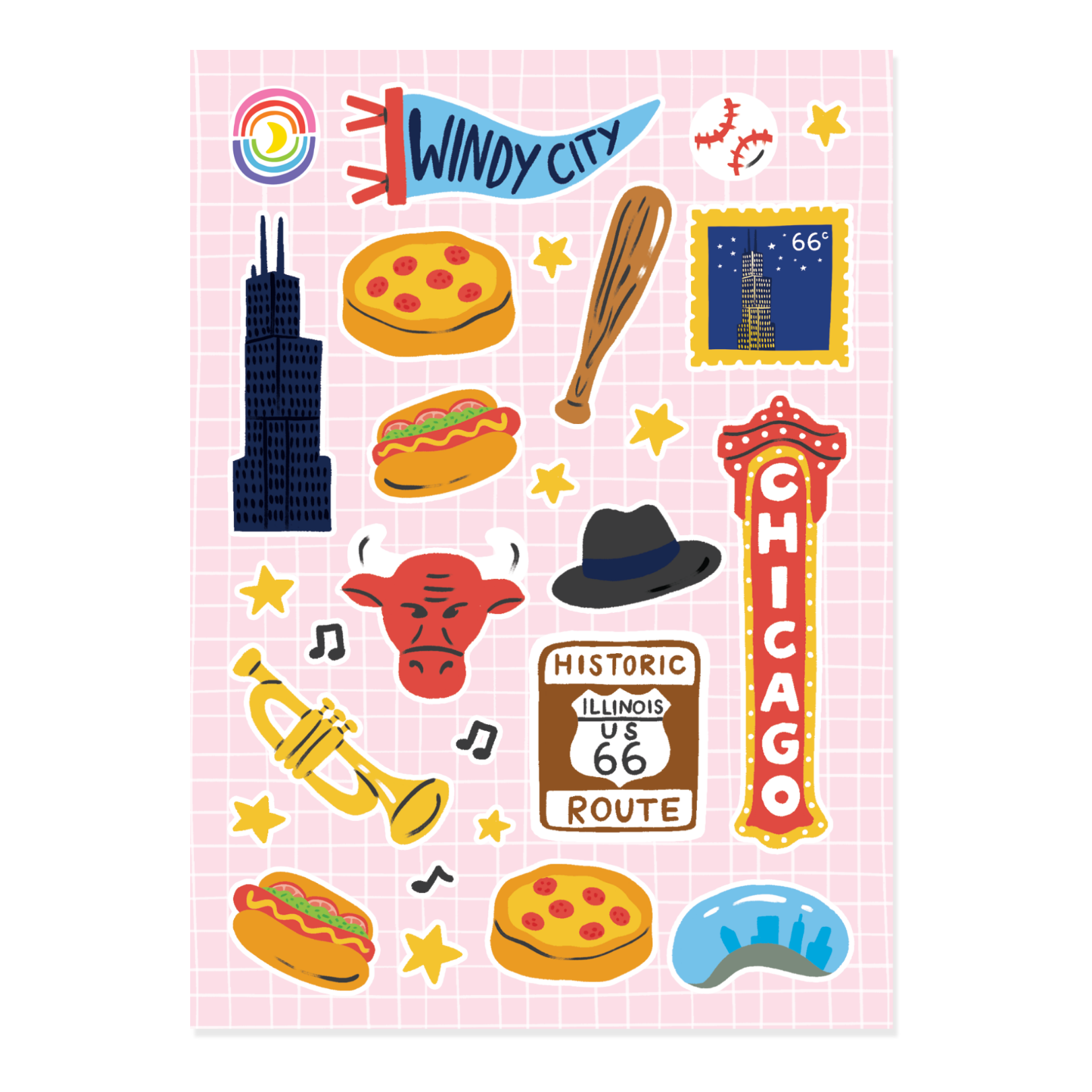 Chicago Days Sticker Sheet
