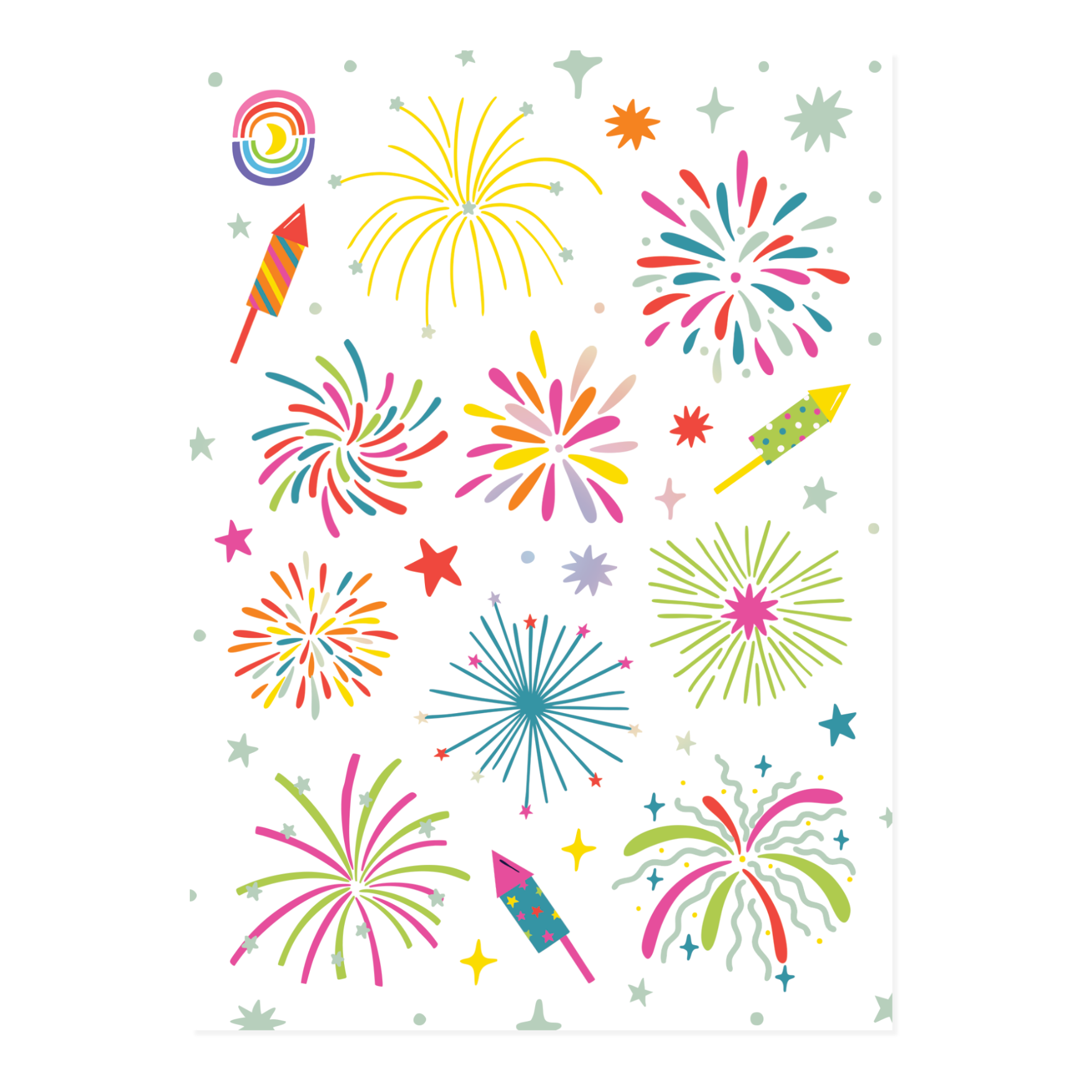 Fireworks Festival Sticker Sheet