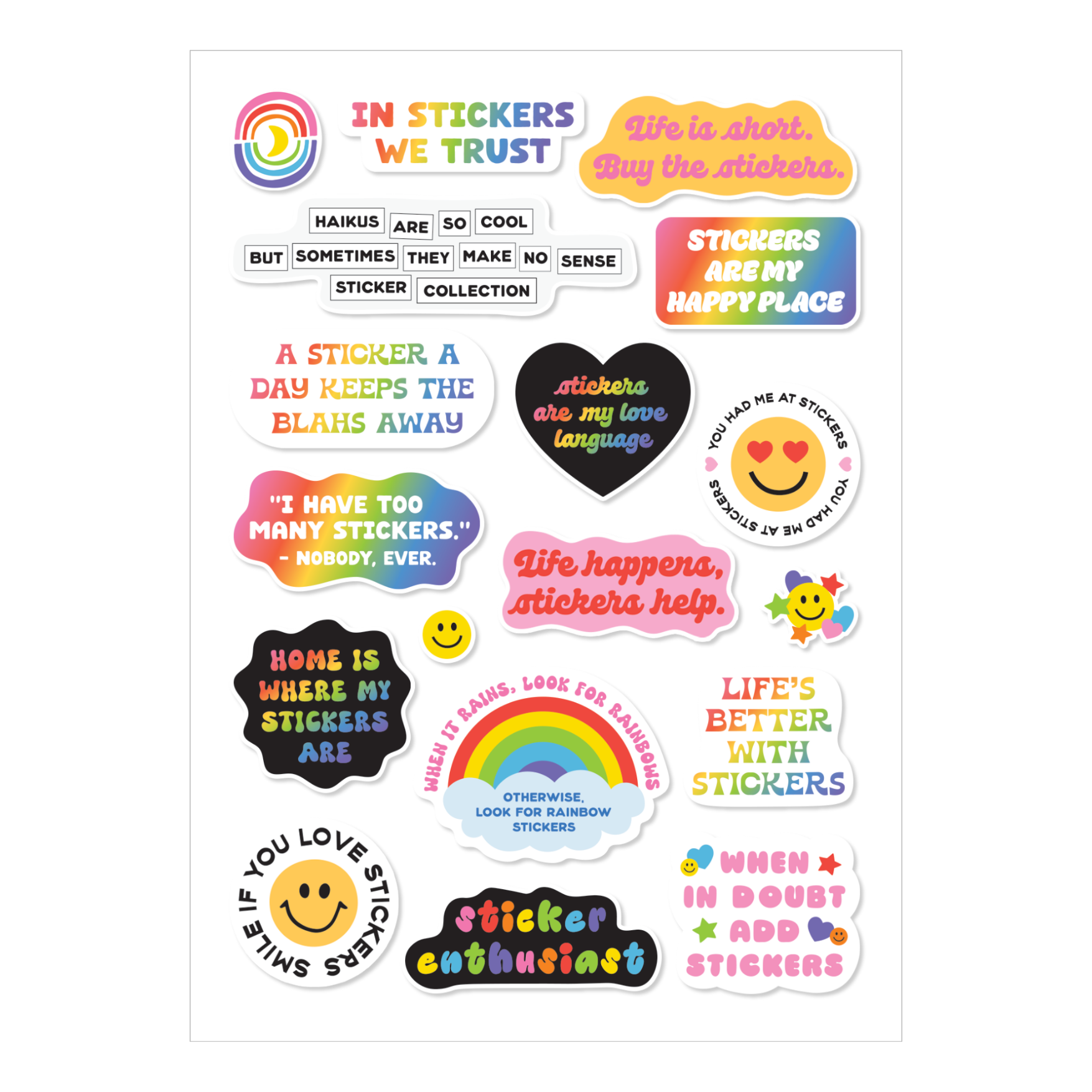 Stickies Say Sticker Sheet
