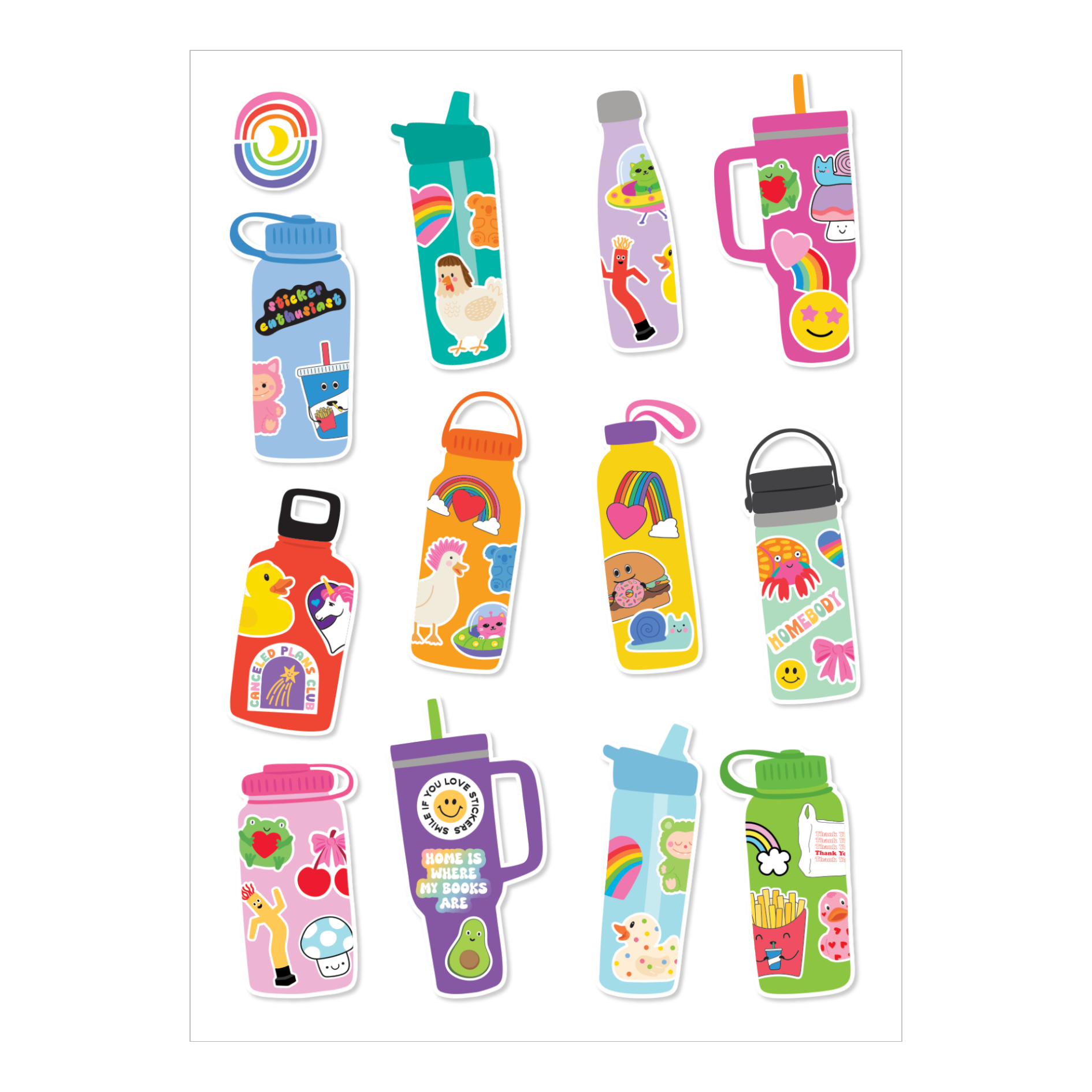 Sippy Squad Sticker Sheet