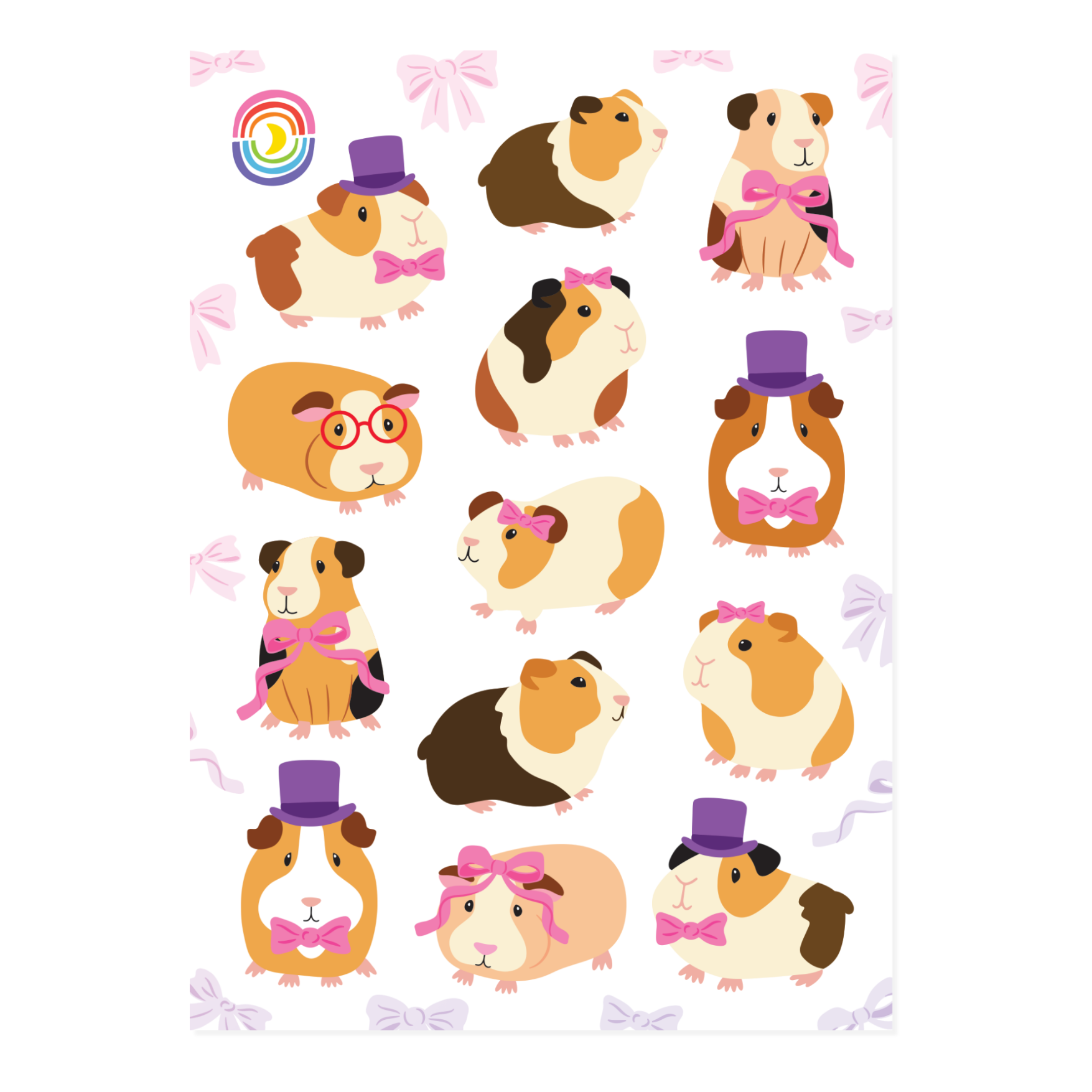 Top Hat & Tails Sticker Sheet