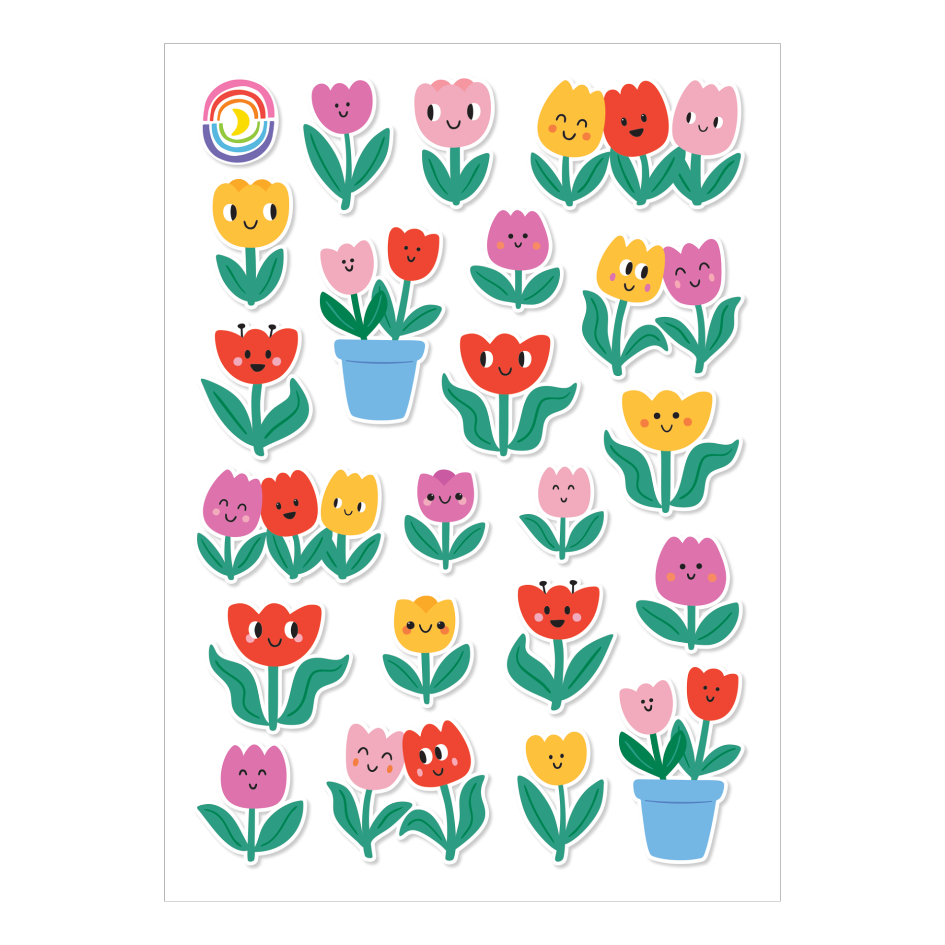 Tulip Town Sticker Sheet