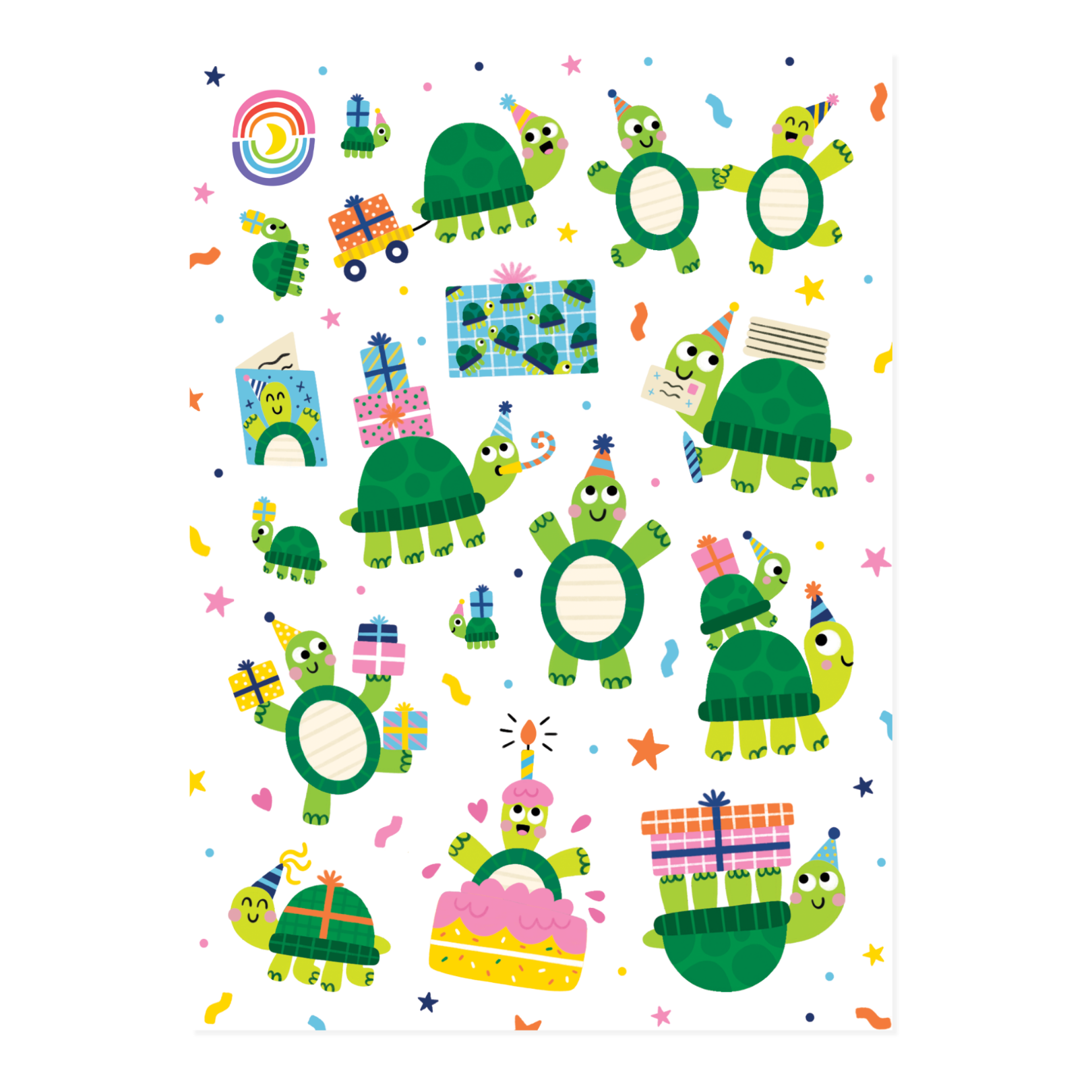 Turtley Fun Sticker Sheet