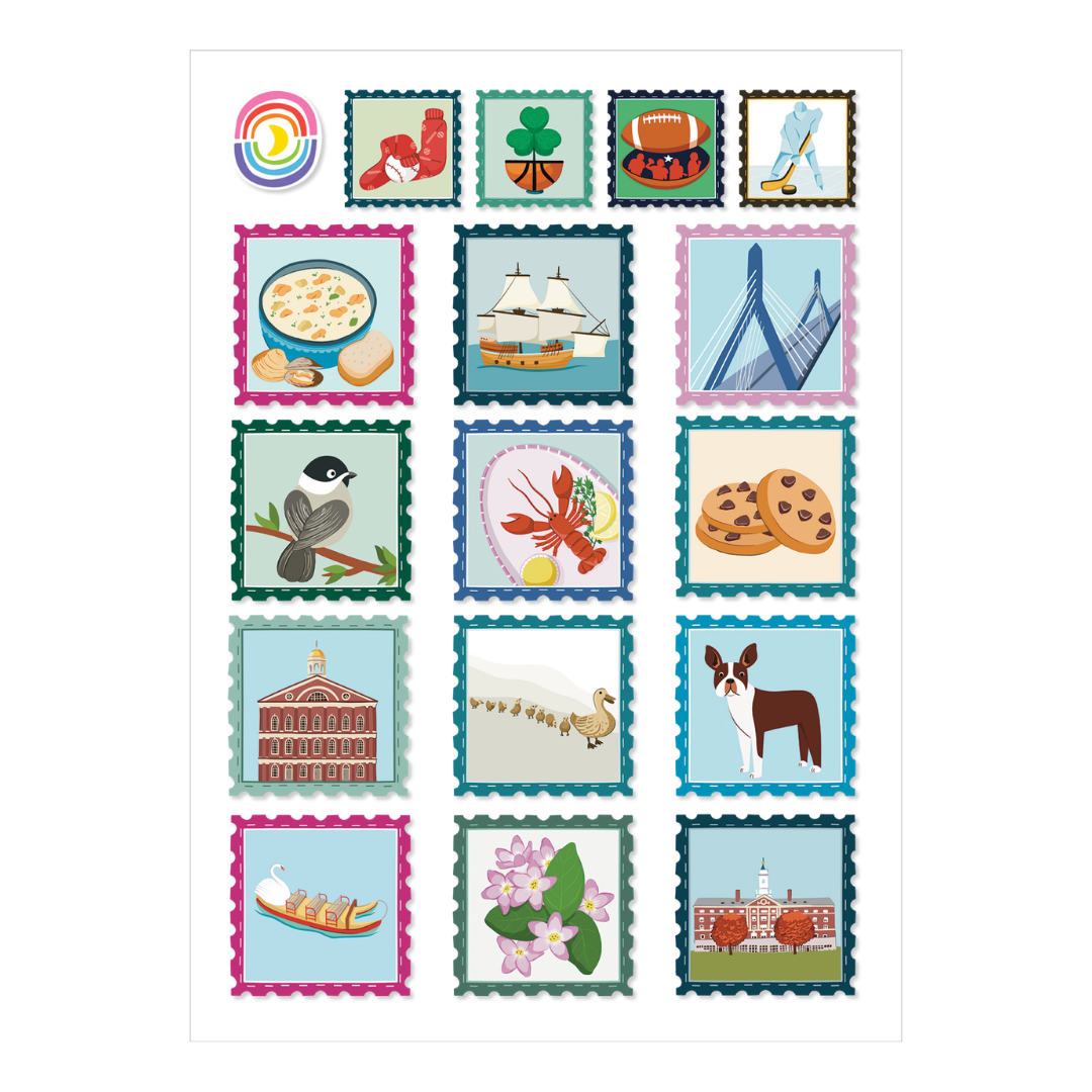 Boston Days Sticker Sheet