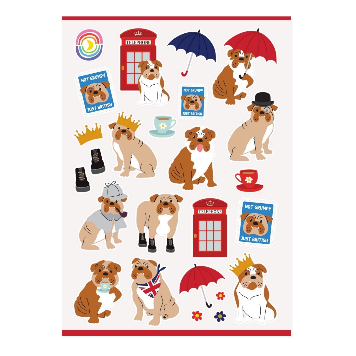 British Bulldogs Sticker Sheet
