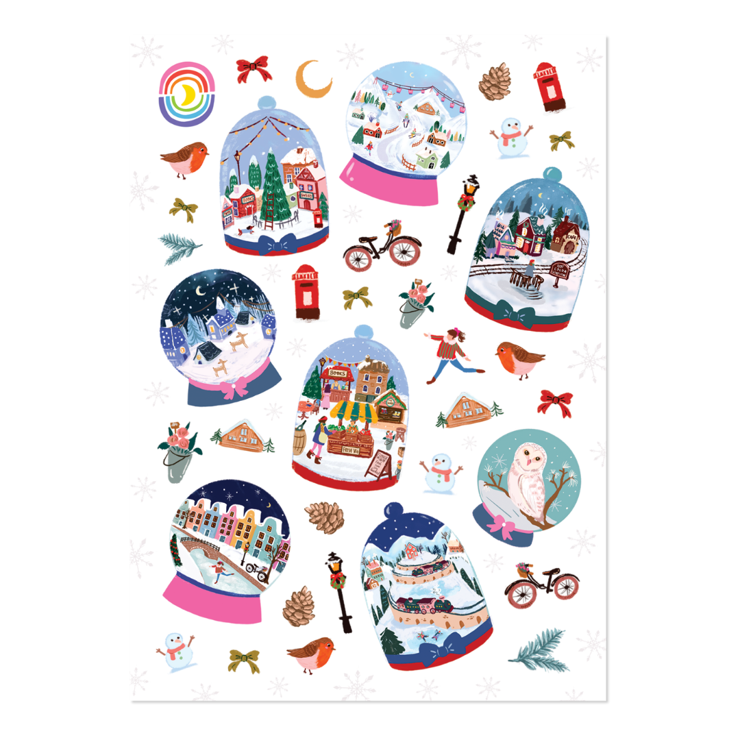 Snow Globe Stories Sticker Sheet